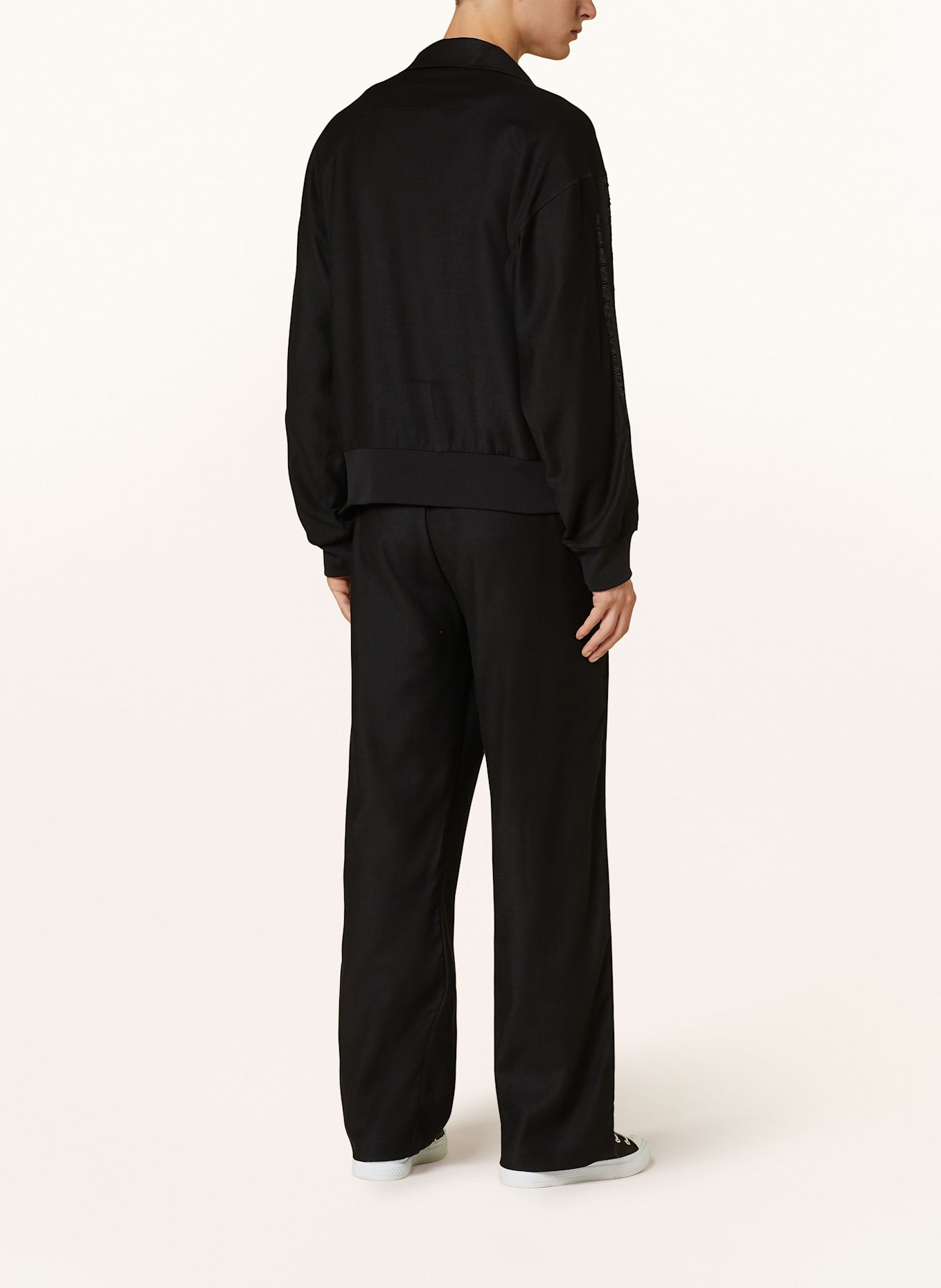 OUR LEGACY Tepláky s galonovými pruhy: ČERNÁ