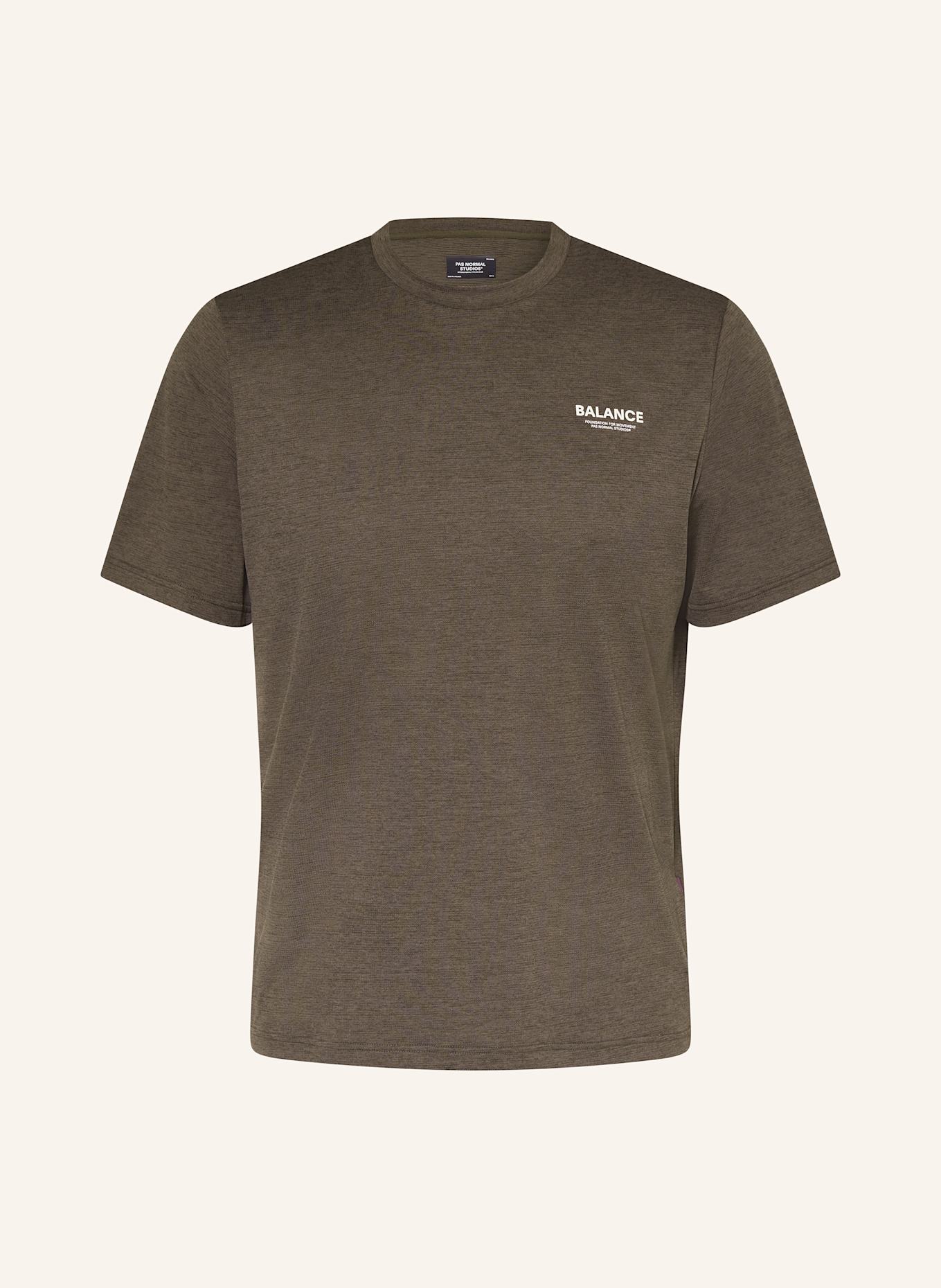 PAS NORMAL STUDIOS Running shirt BALANCE: KHAKI