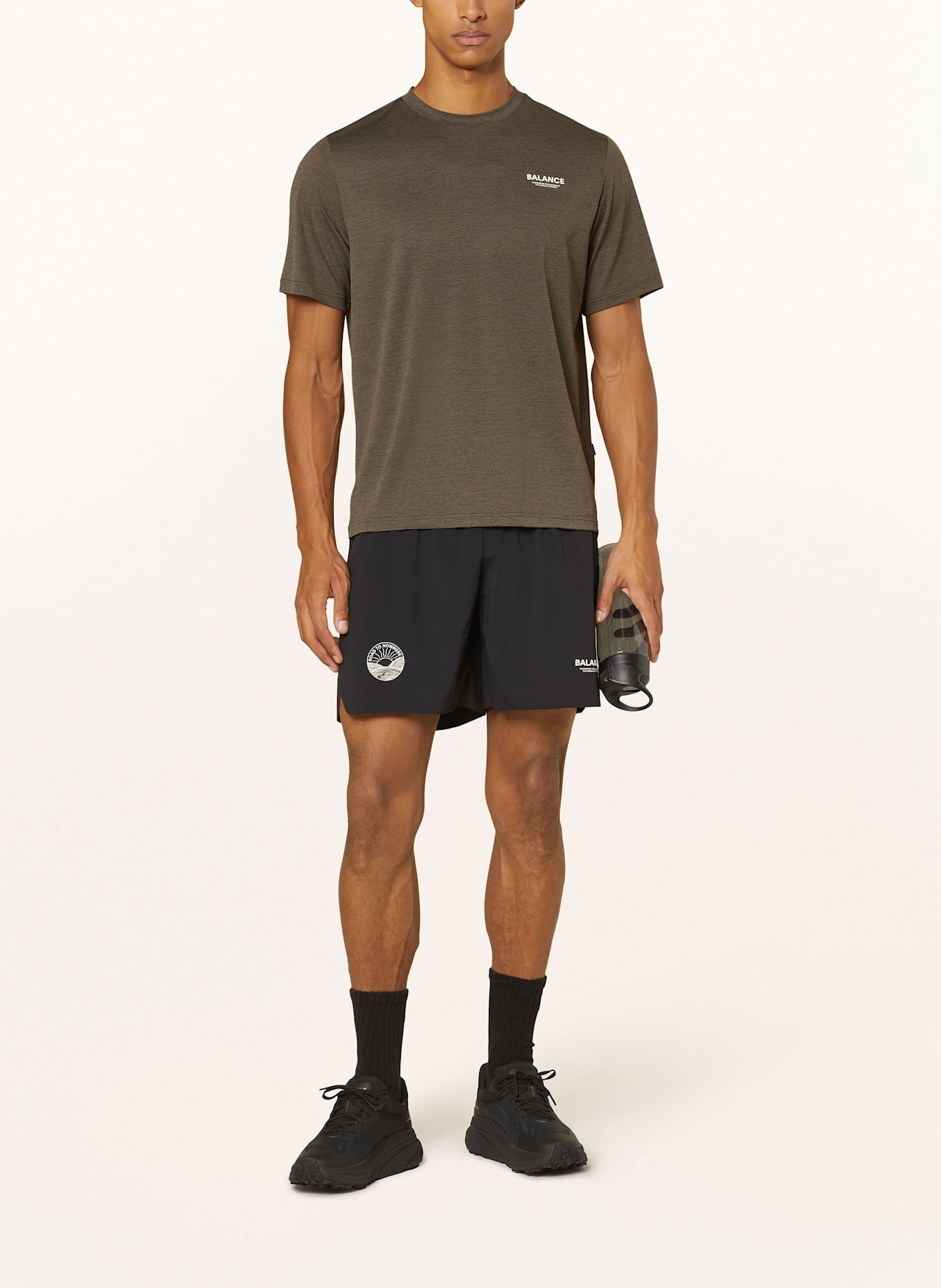 PAS NORMAL STUDIOS Running shirt BALANCE: KHAKI