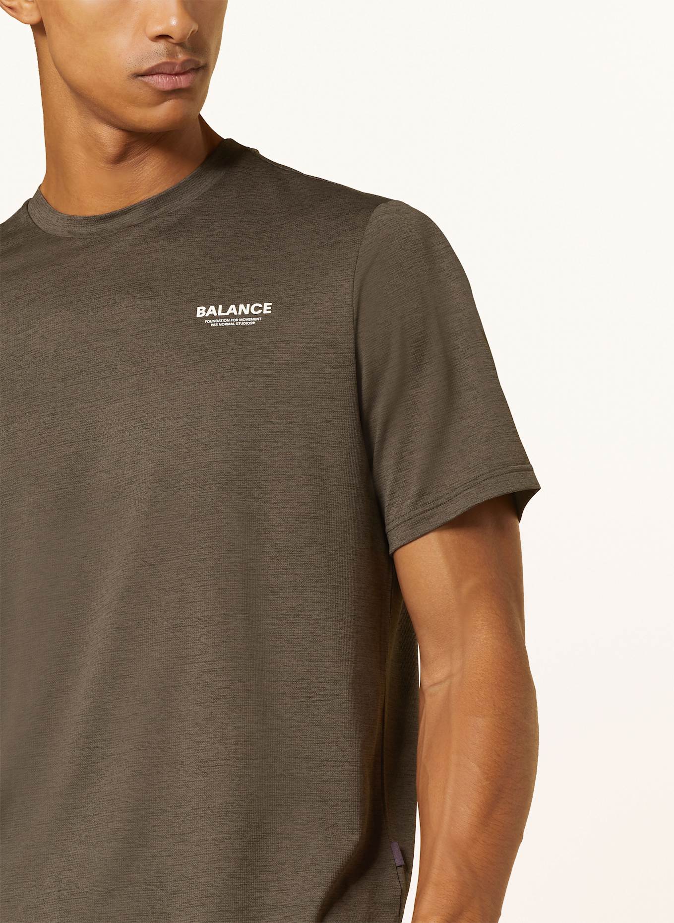 PAS NORMAL STUDIOS Running shirt BALANCE: KHAKI
