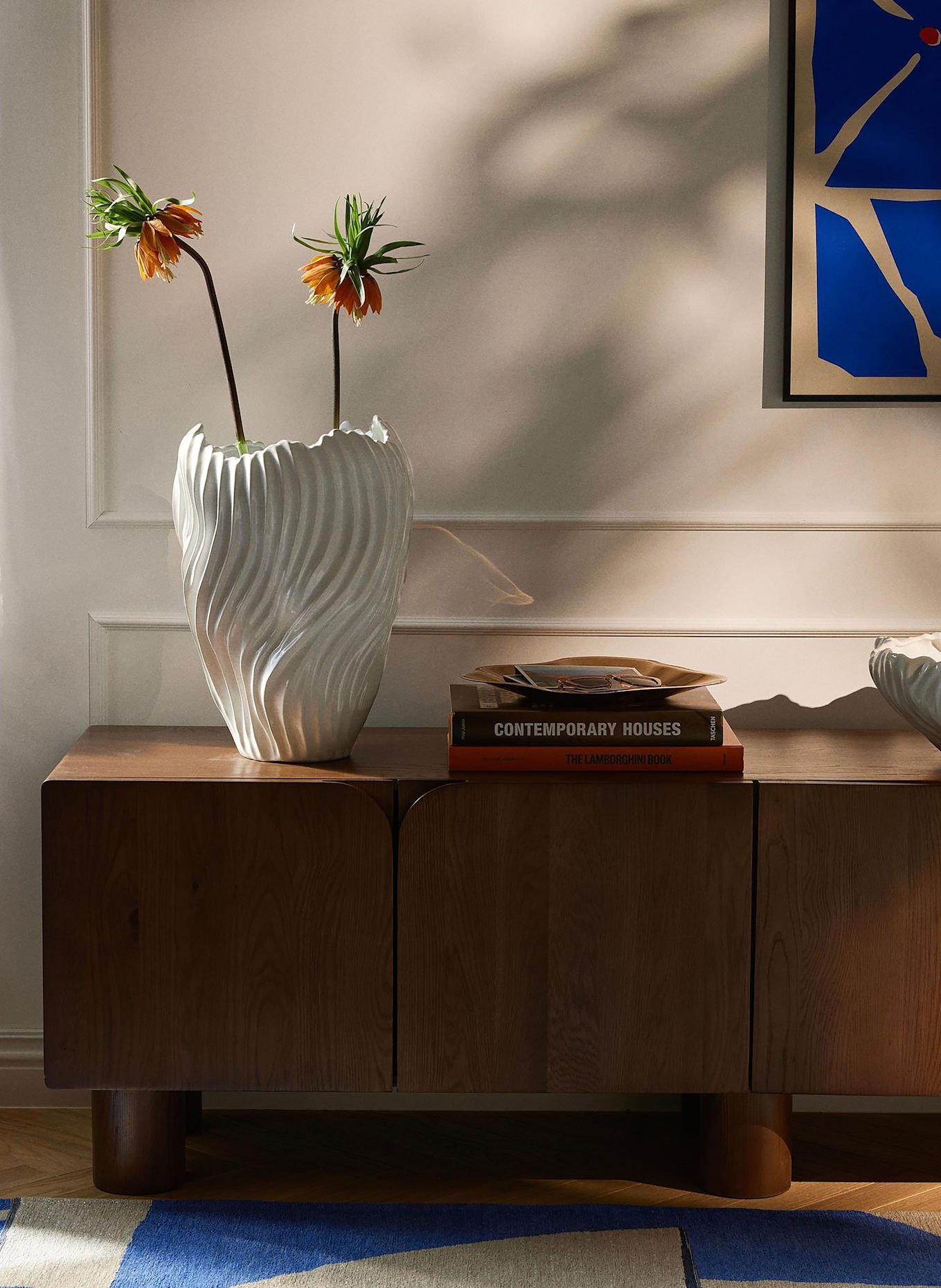 Westwing Collection Vase MILAZZO: WEISS