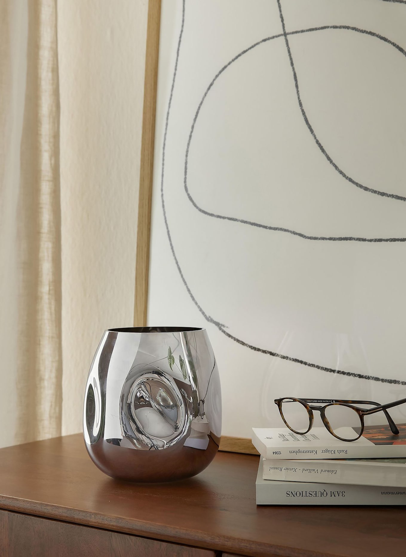 Westwing Collection Vase MIRROR: SILBER