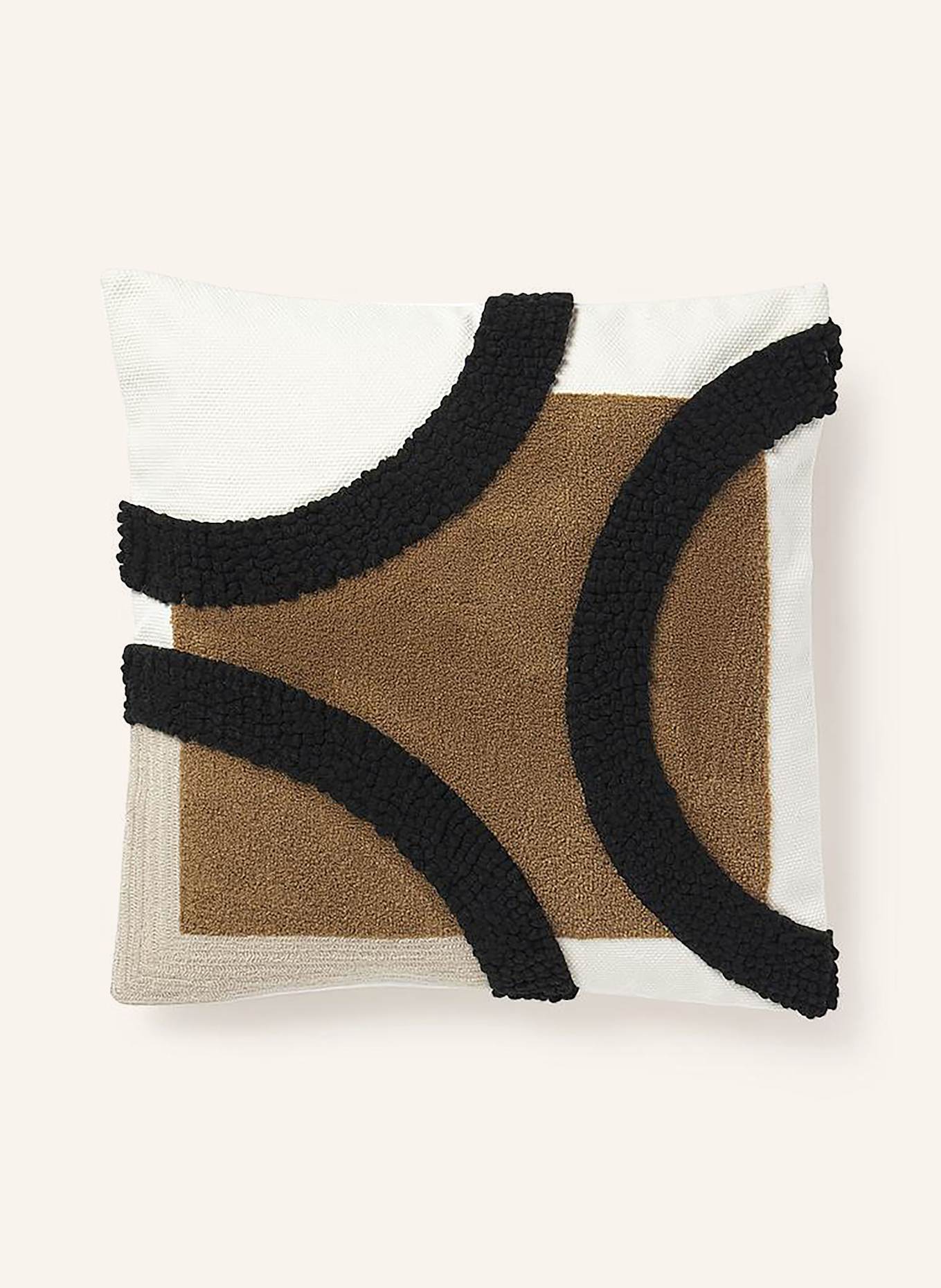 Westwing Collection Dekokissenhülle REZA: SCHWARZ / WEISS