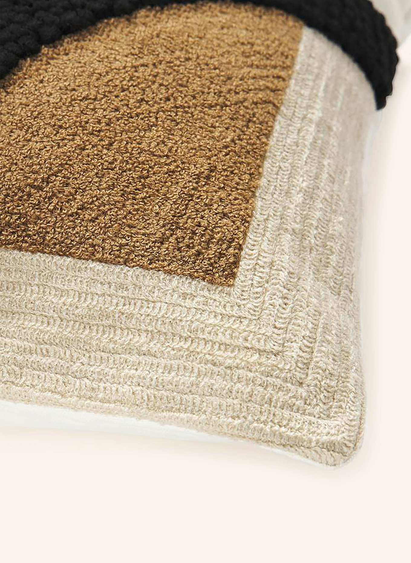 Westwing Collection Dekokissenhülle REZA: SCHWARZ / WEISS