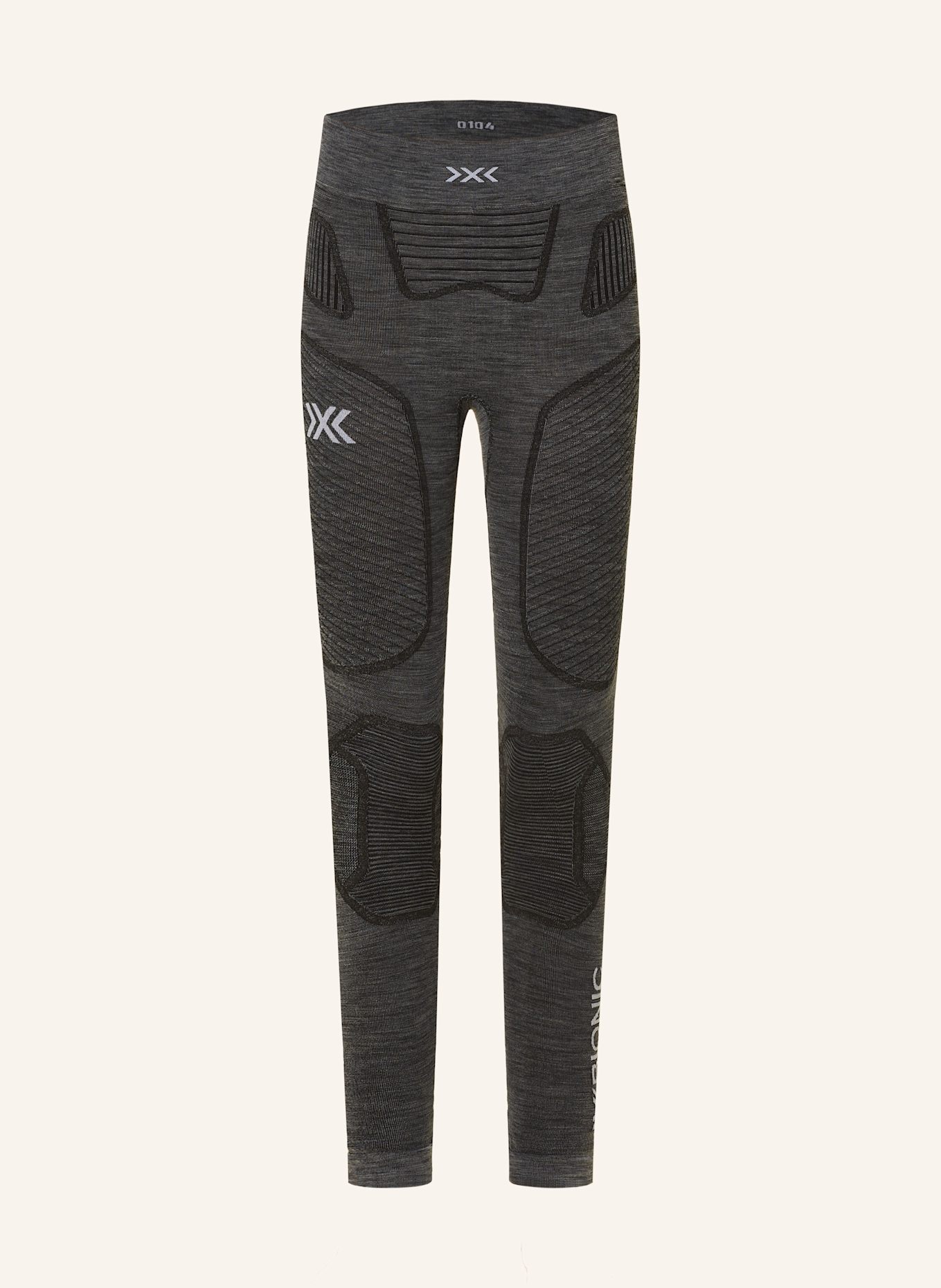 X-BIONIC Funktionswäsche-Hose SYMBIO MERINO aus Merinowolle: DUNKELGRAU / HELLGRAU