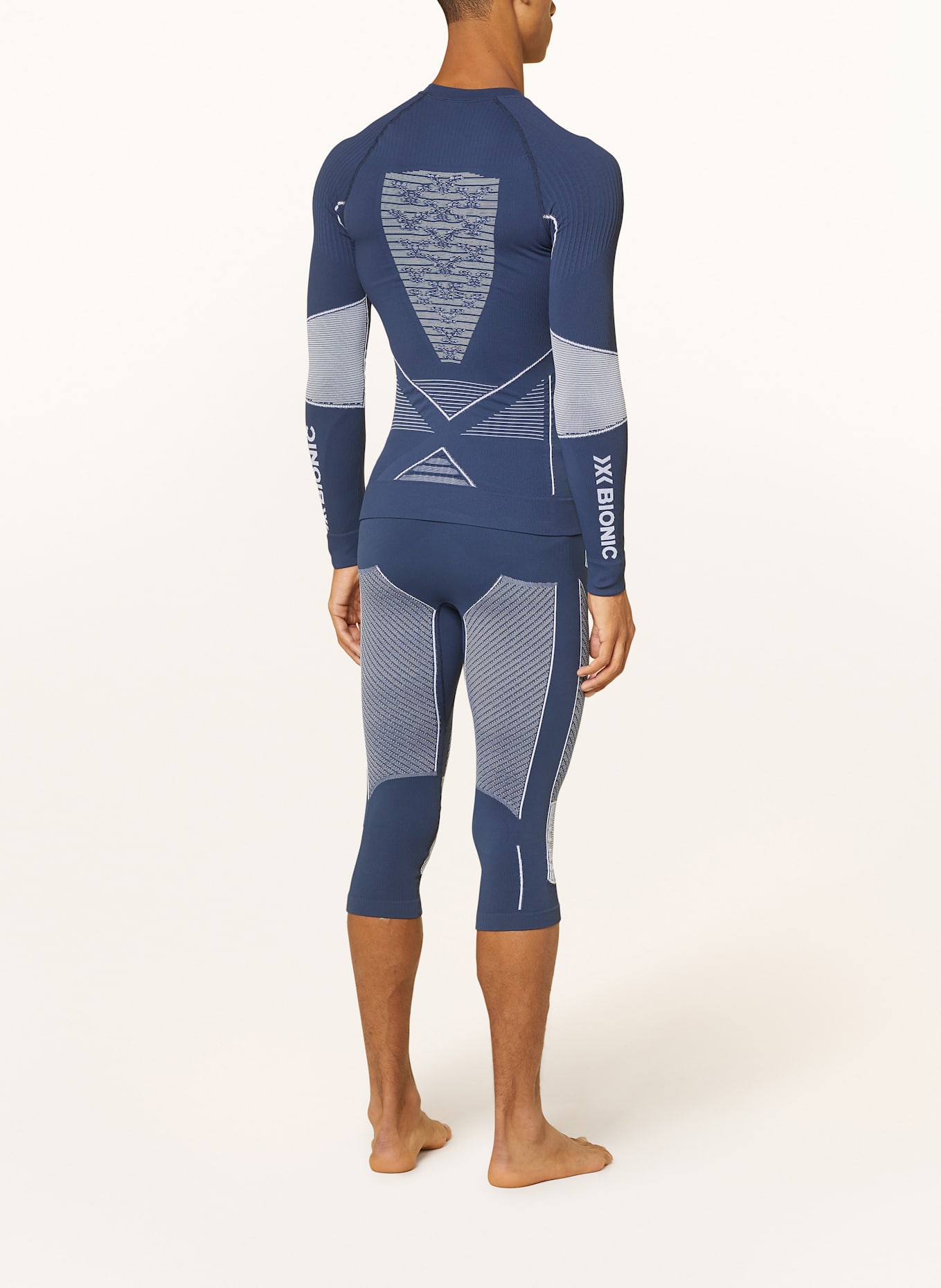 X-BIONIC Funktionswäsche-Shirt ENERGY ACCUMLATOR 4.0: DUNKELBLAU / WEISS