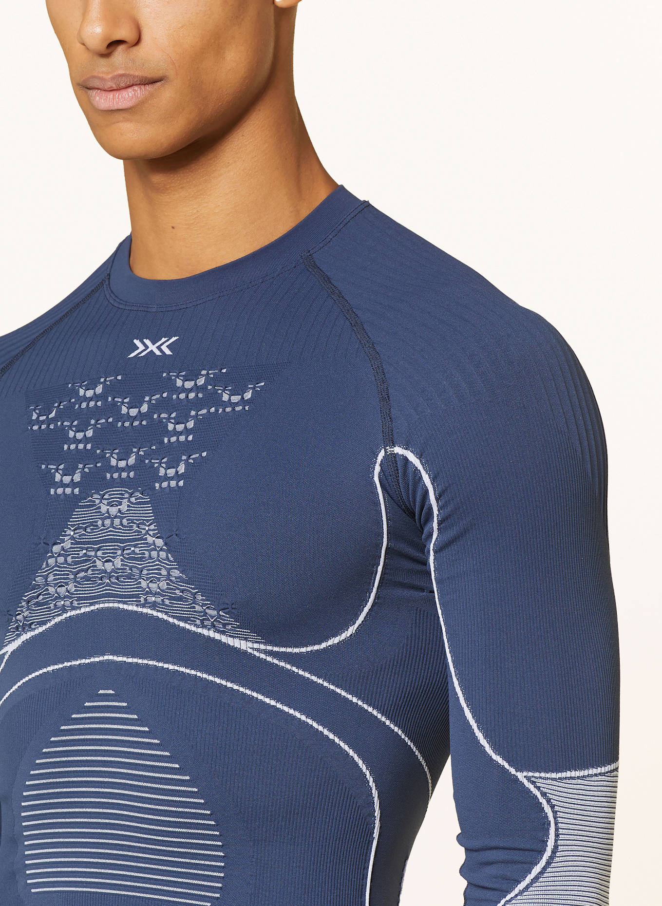X-BIONIC Funktionswäsche-Shirt ENERGY ACCUMLATOR 4.0: DUNKELBLAU / WEISS
