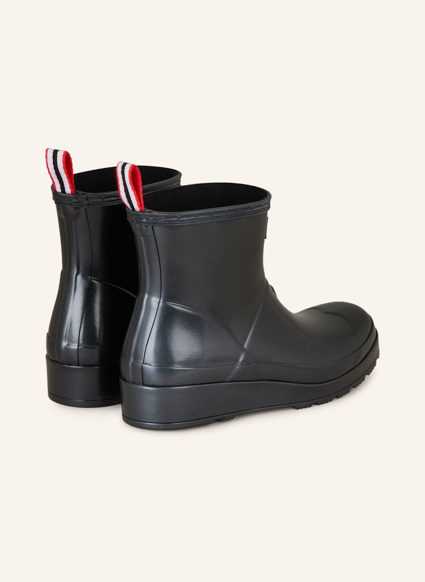 Black short rain boots online