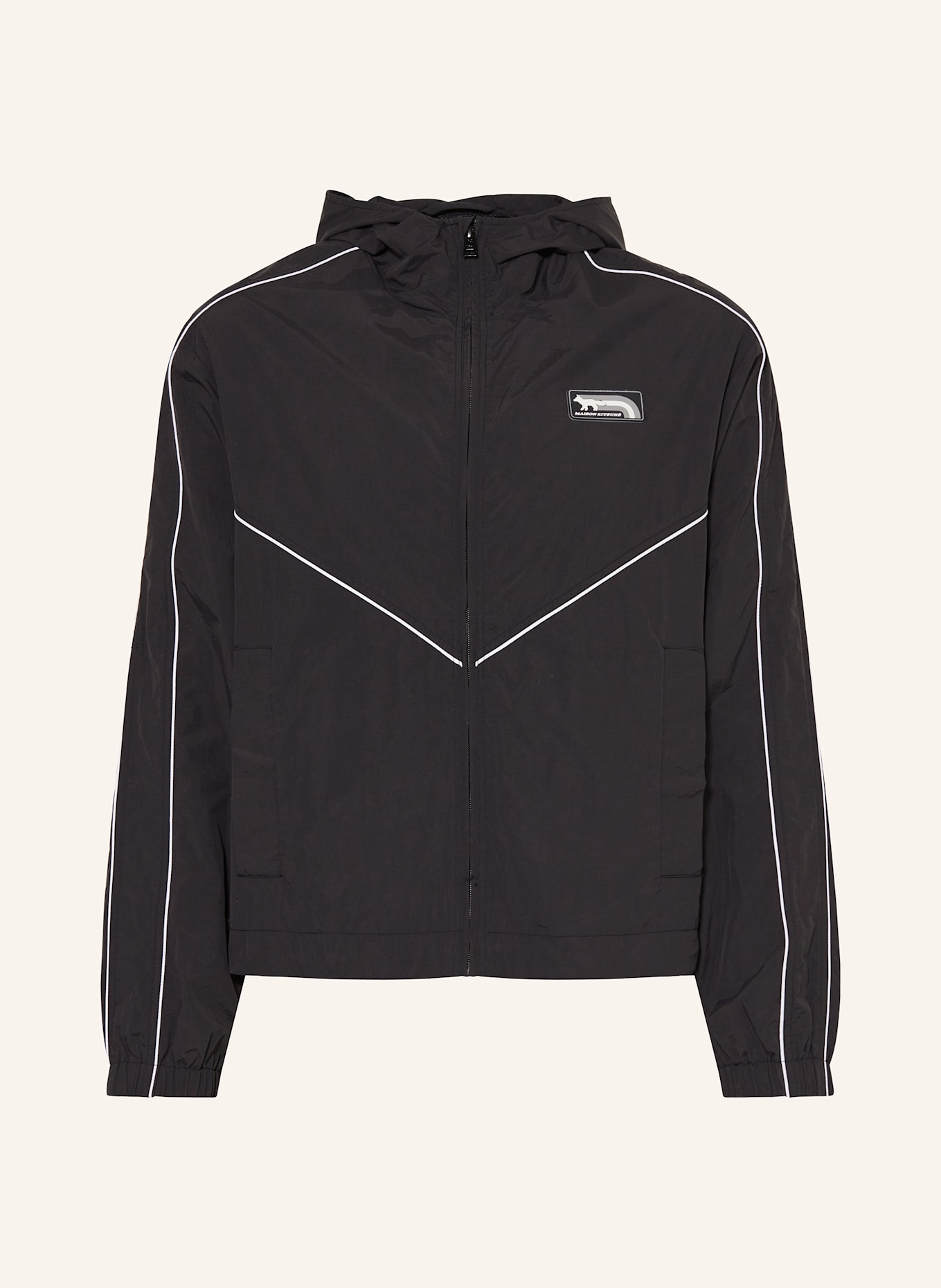 Maison kitsune hooded windbreaker cheap