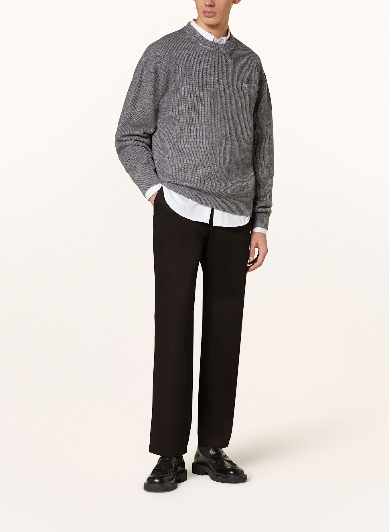 MAISON KITSUNÉ Hose Regular Fit: SCHWARZ