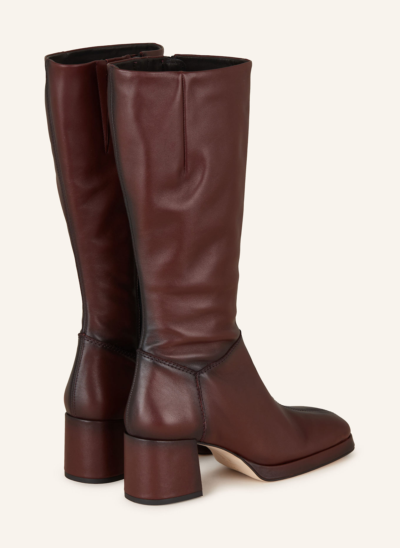 MIISTA Kozaki MAPLE: CIEMNOCZERWONY