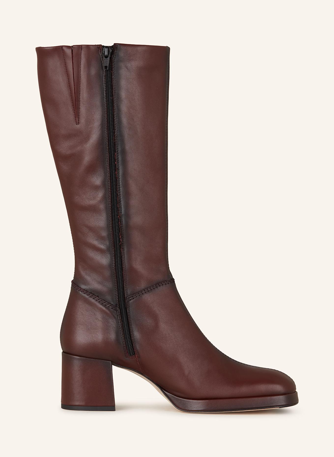 MIISTA Kozaki MAPLE: CIEMNOCZERWONY