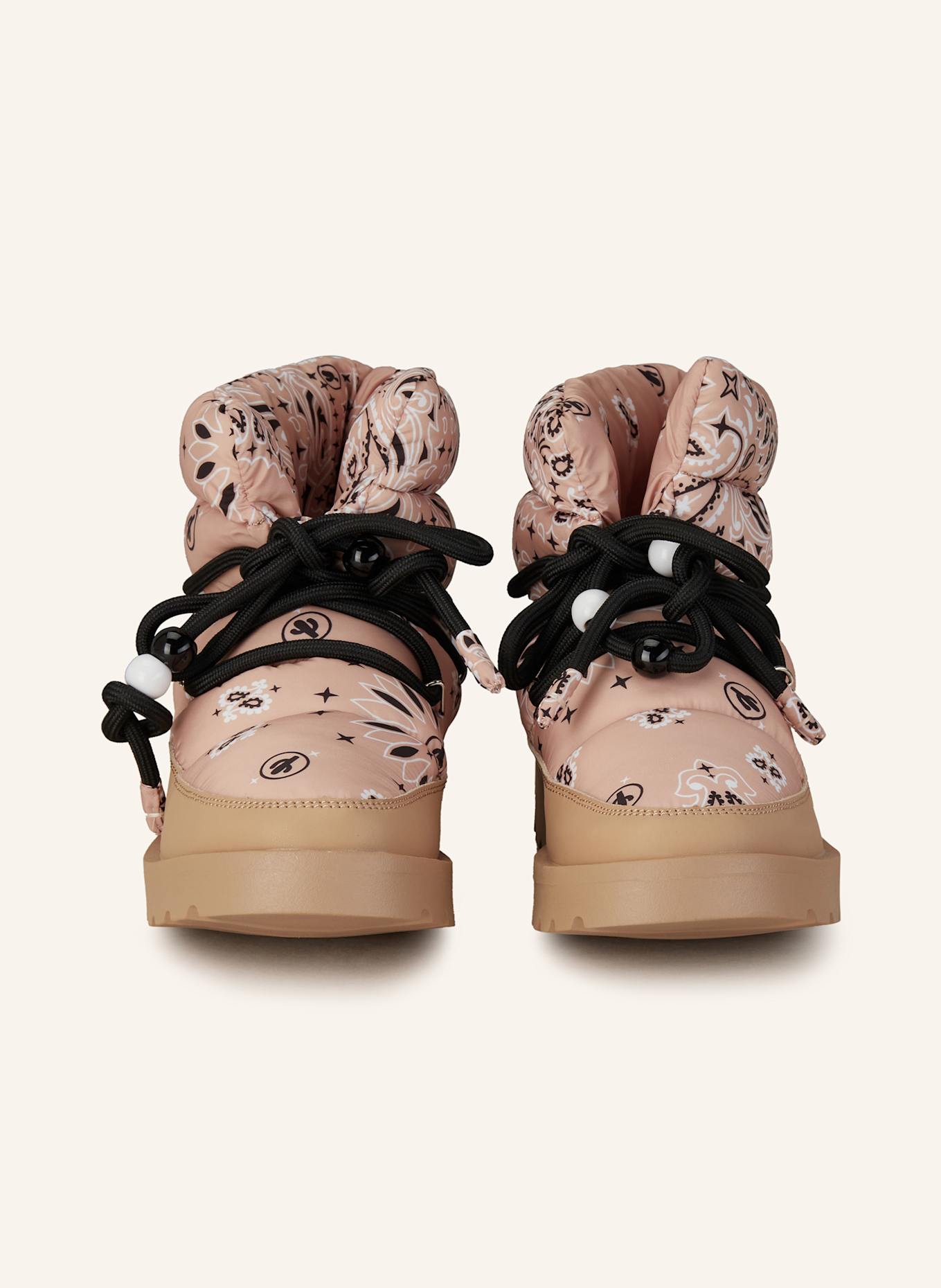 ARIZONA LOVE Schnürboots SNOW: ROSA/ BEIGE/ SCHWARZ