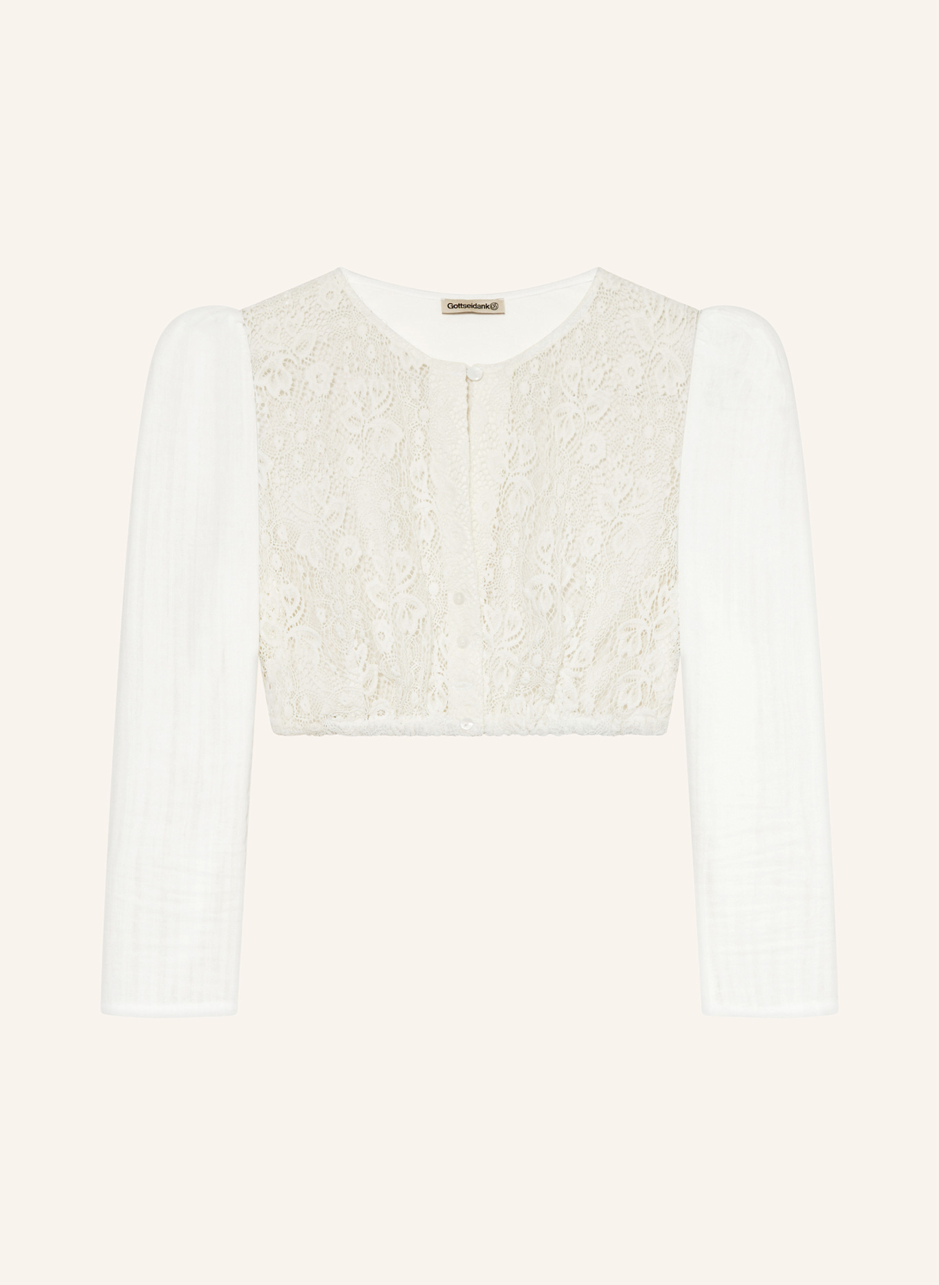 Gottseidank Dirndl blouse ANASTASIA: WHITE
