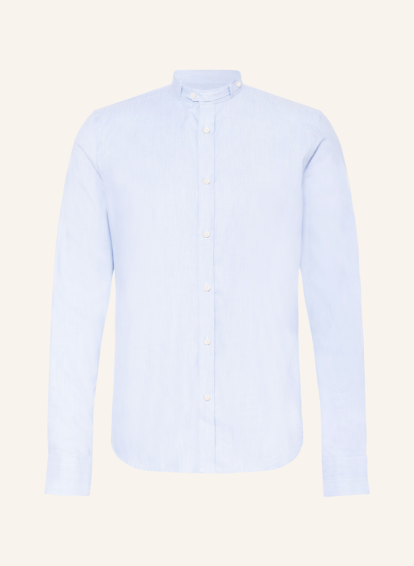 Gottseidank Trachtenhemd Slim Fit mit Stehkragen: HELLBLAU