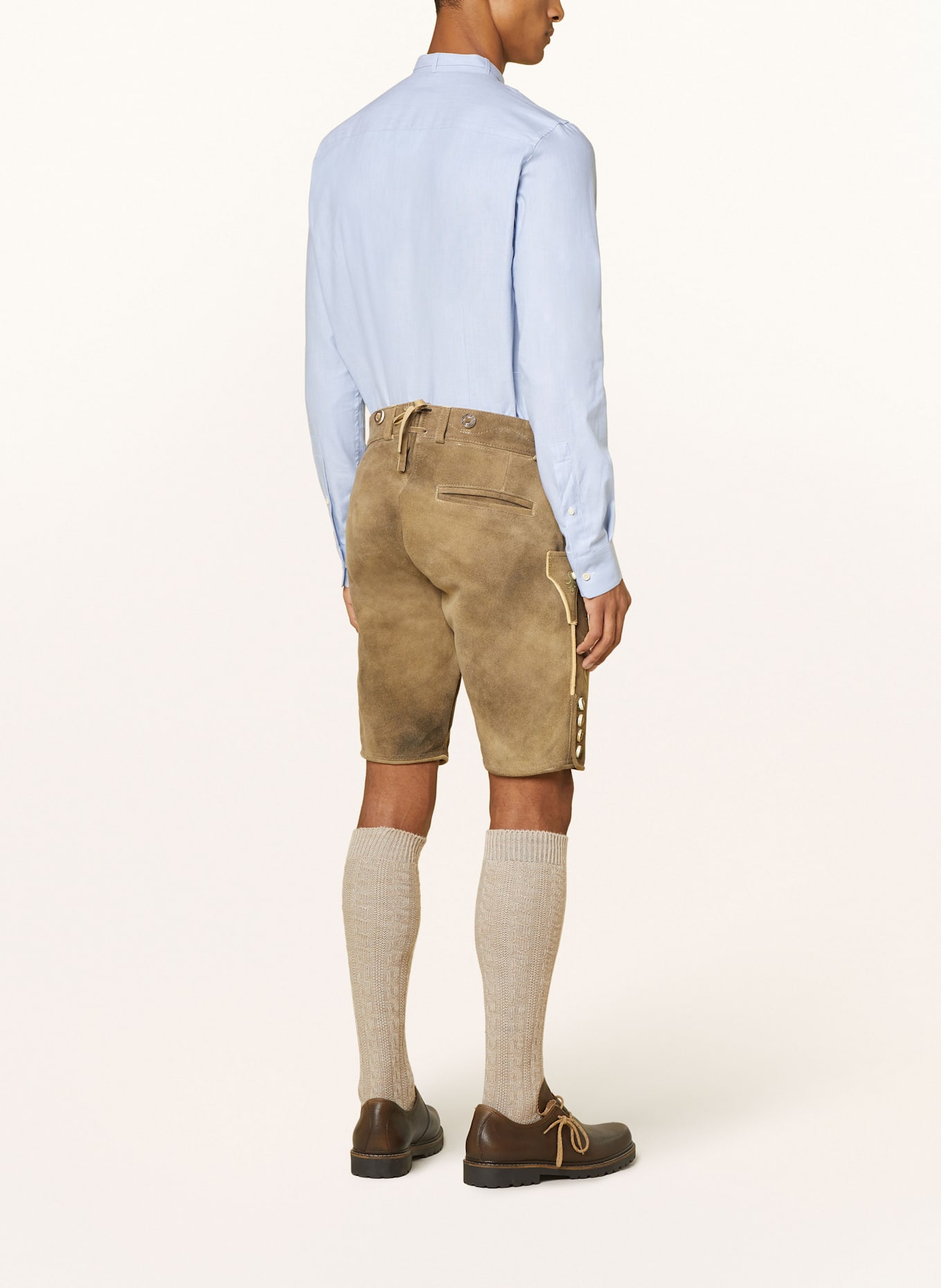 Gottseidank Trachtenhemd Slim Fit mit Stehkragen: HELLBLAU