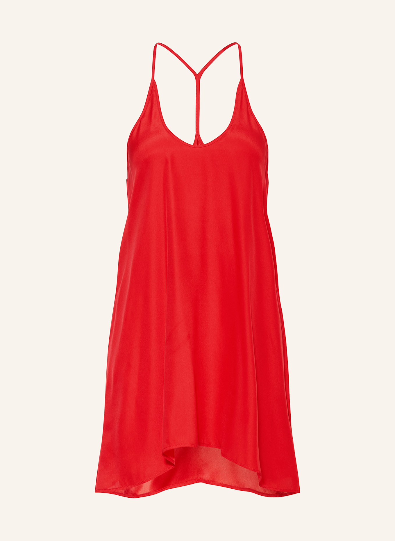 GAUGE81 Blouse top KANRA in silk: RED