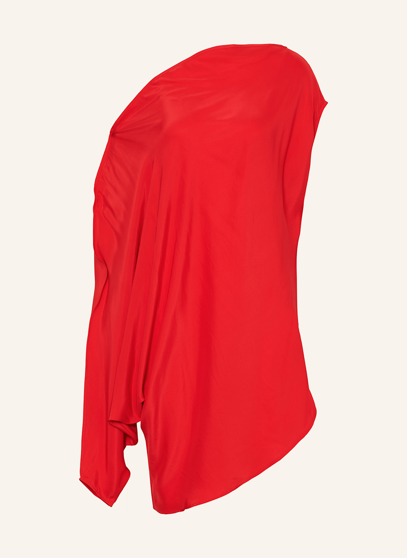 GAUGE81 One-Shoulder-Kleid OTA aus Seide: ROT