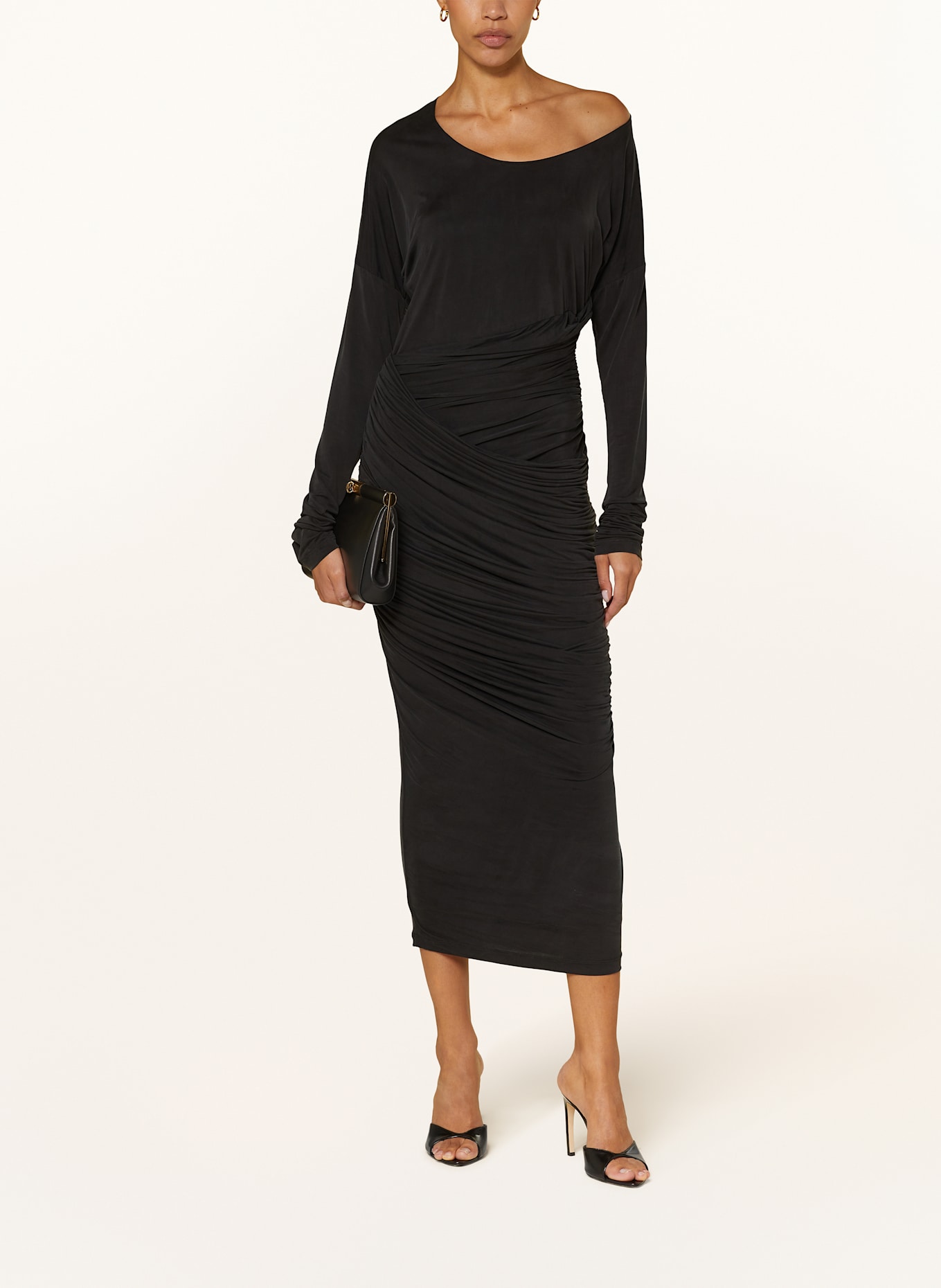 GAUGE81 Kleid CATALO: SCHWARZ