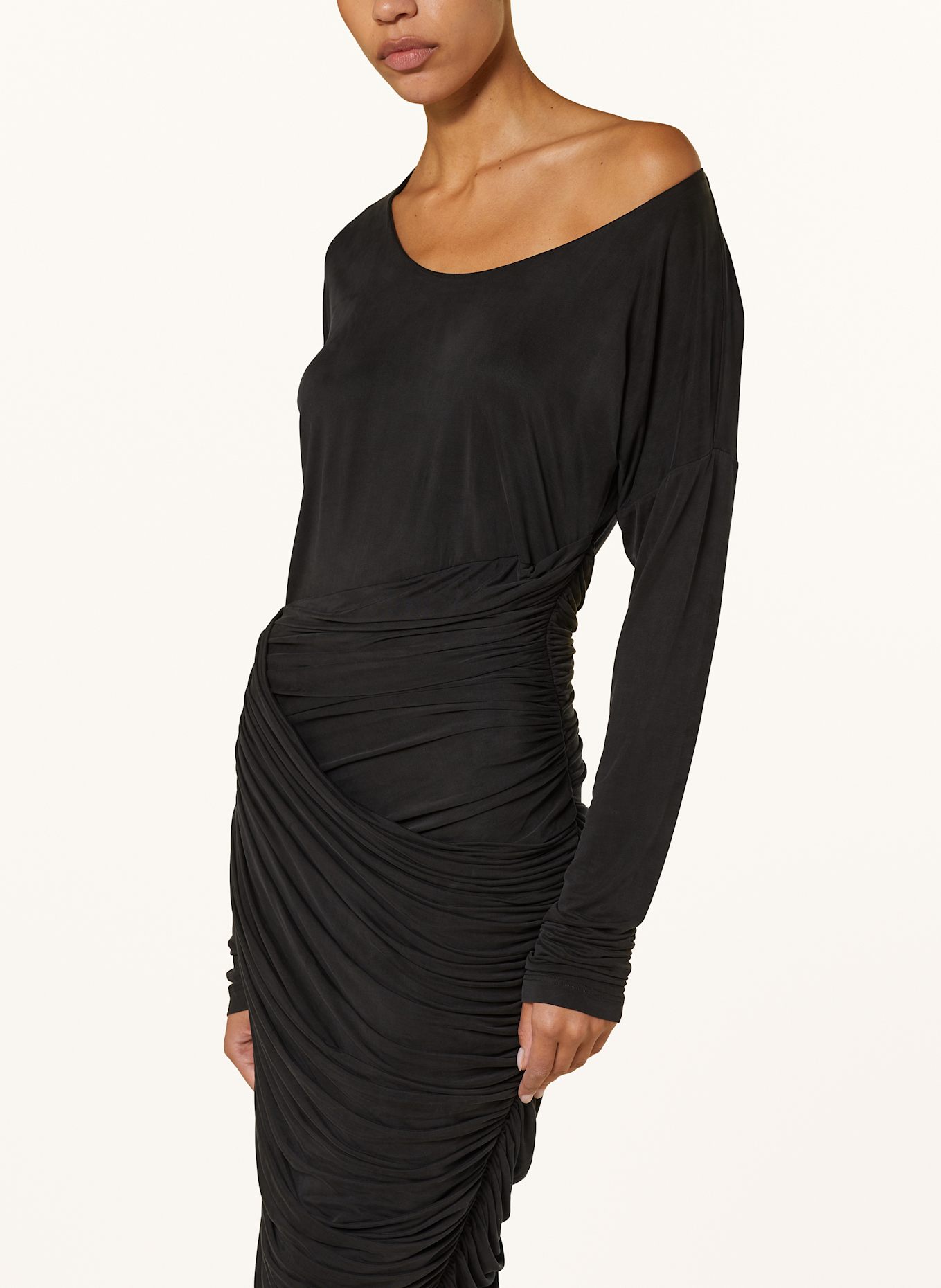 GAUGE81 Kleid CATALO: SCHWARZ