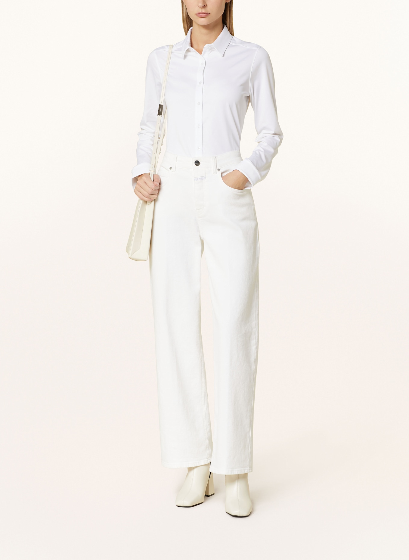 thylie Hemdbluse LAUREL aus Jersey: WEISS