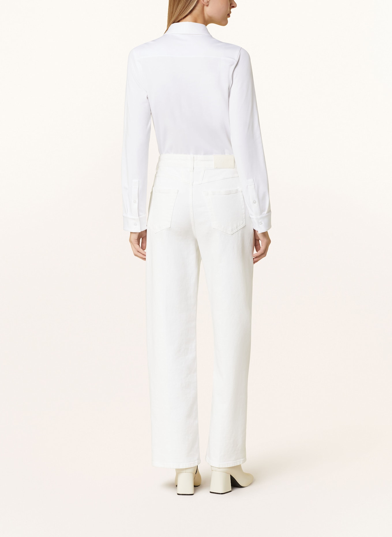 thylie Hemdbluse LAUREL aus Jersey: WEISS