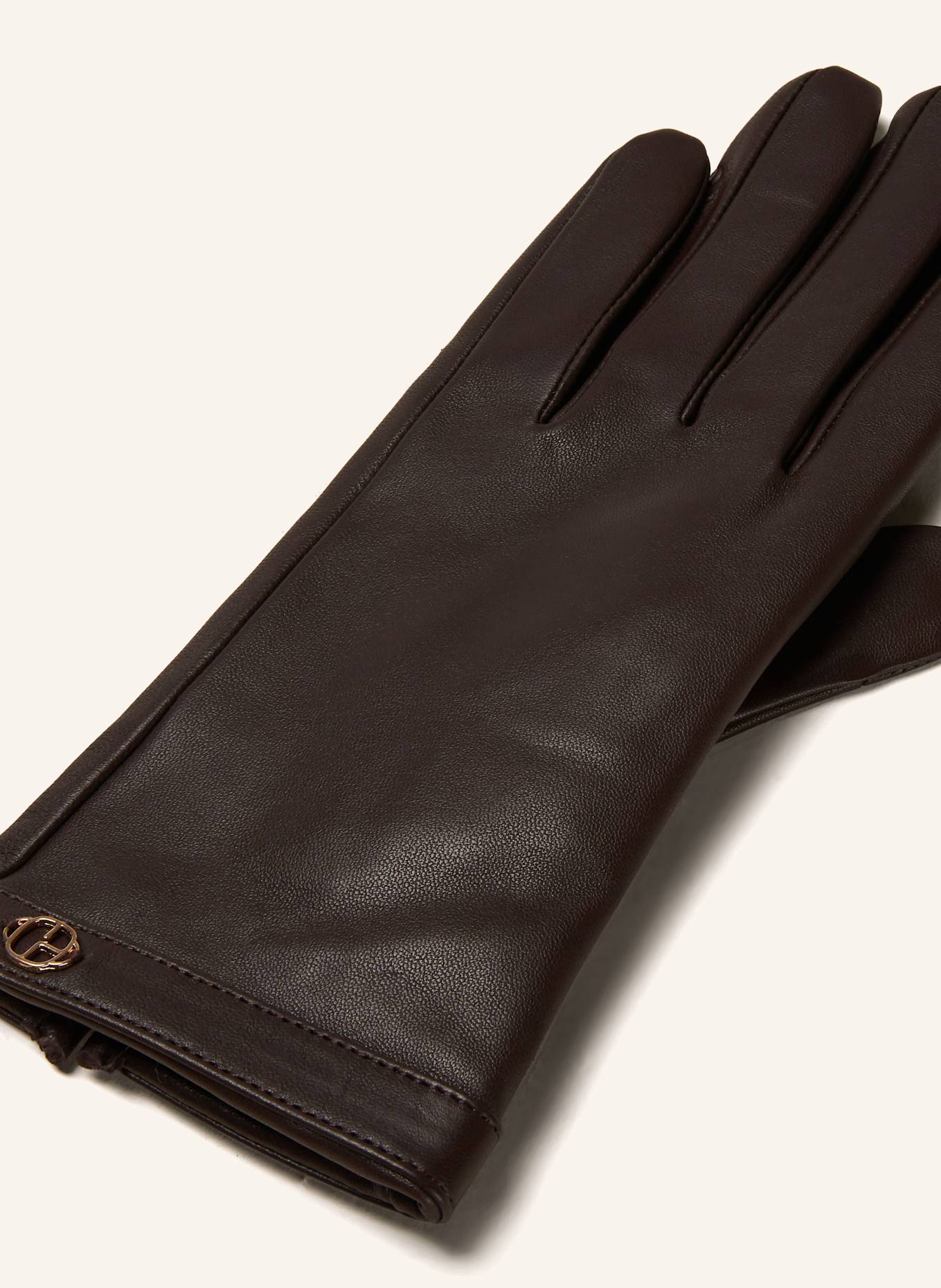 CLAUDIE PIERLOT Lederhandschuhe, Farbe: DUNKELBRAUN (Bild 2)