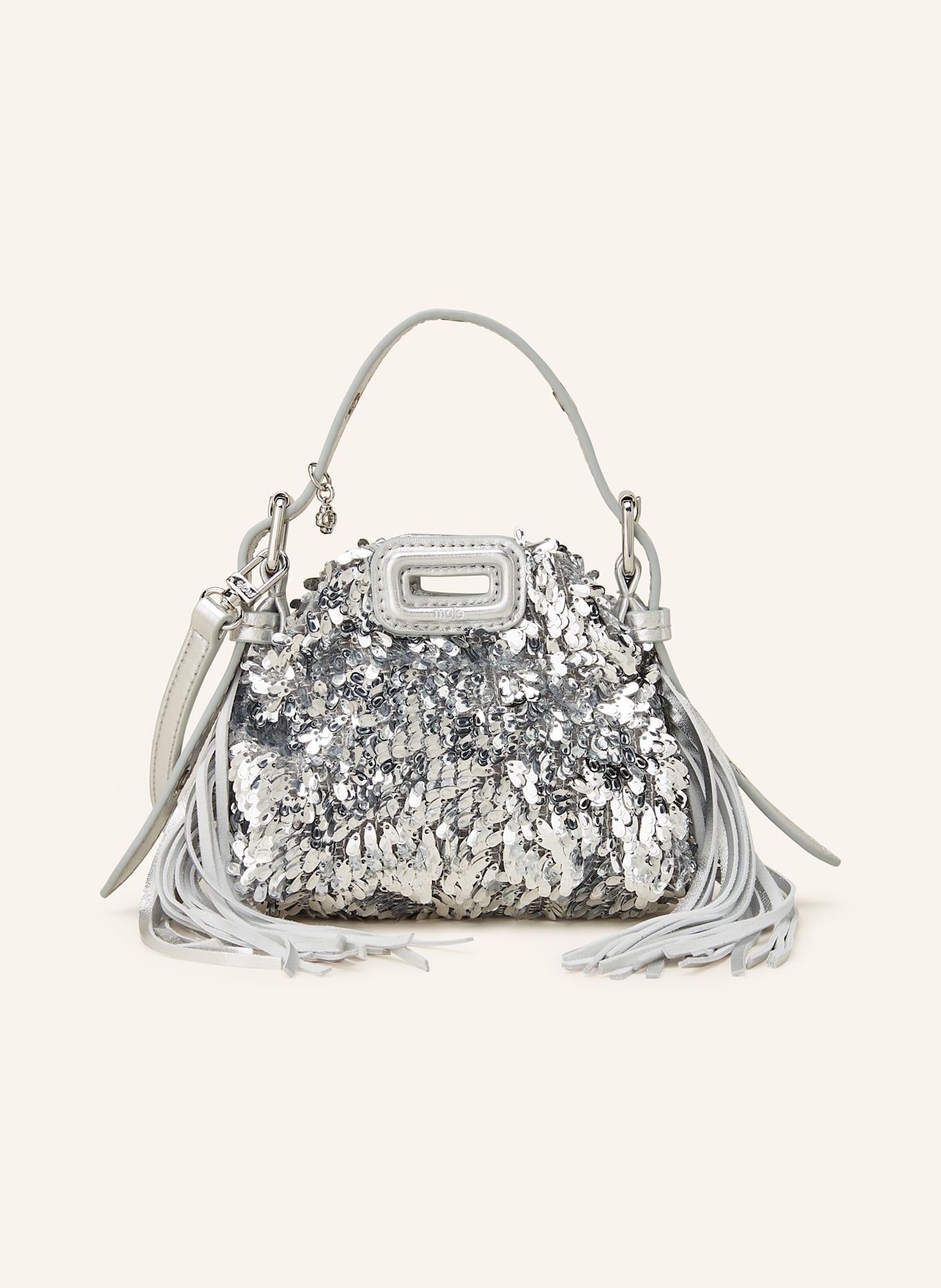 maje Handtasche mit Pailletten