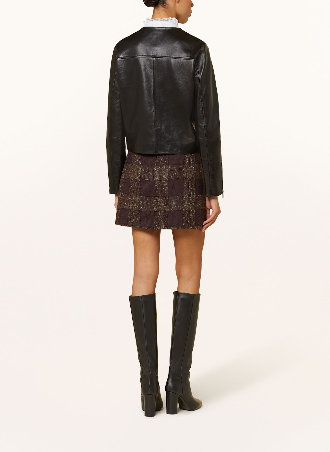 CLAUDIE PIERLOT Lederjacke, Farbe: SCHWARZ (Bild 3)