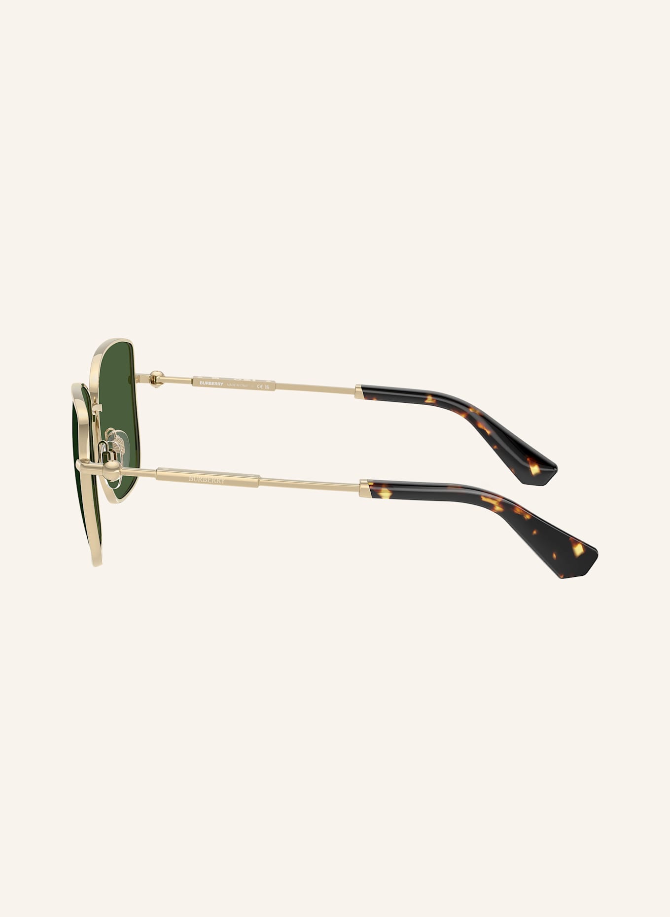 BURBERRY Sonnenbrille BE3158: 110971 - GOLD/ DUNKELGRÜN