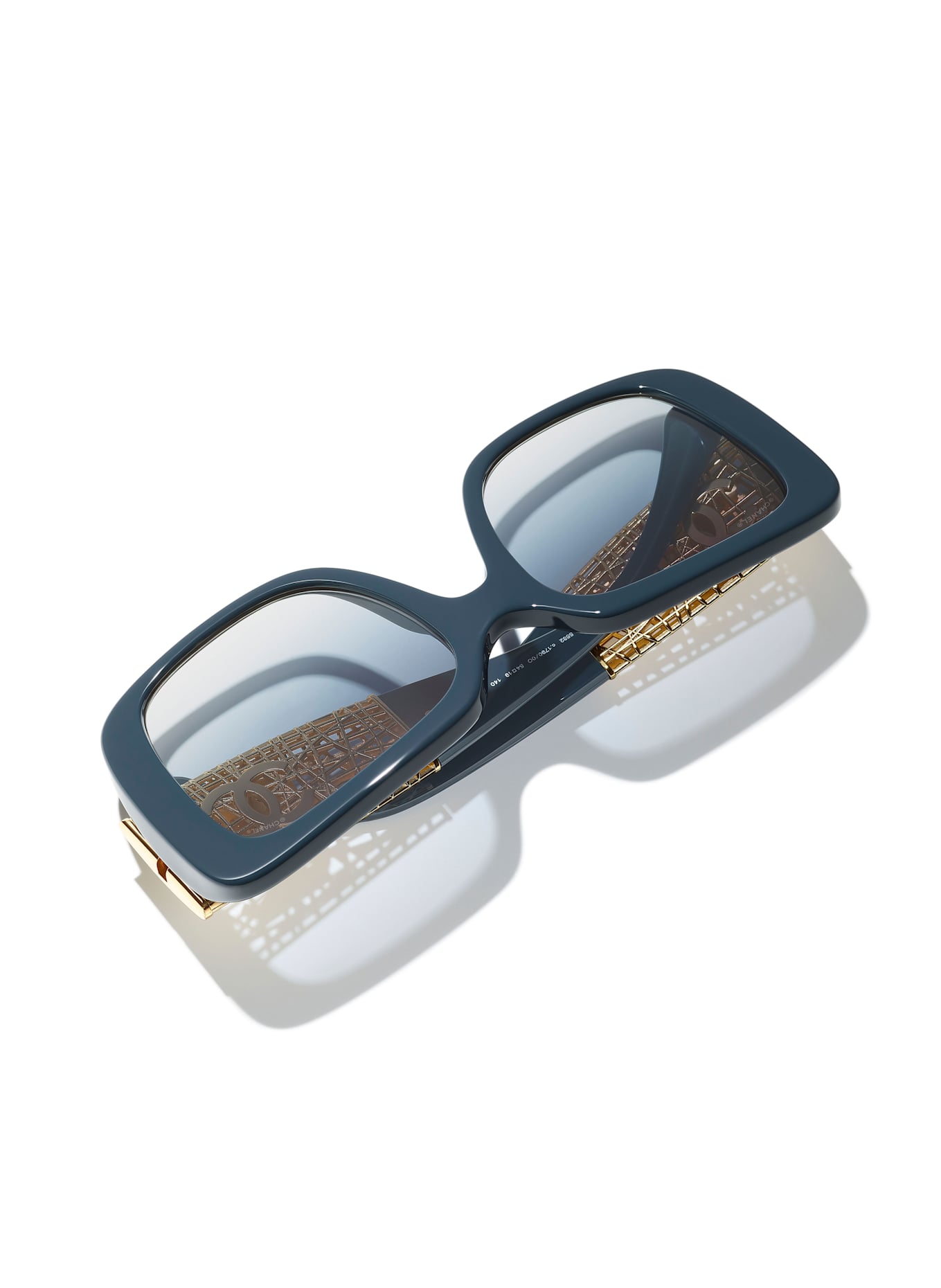 CHANEL Rechteckige Sonnenbrille: 17900O - PETROL/ BLAU VERLAUF