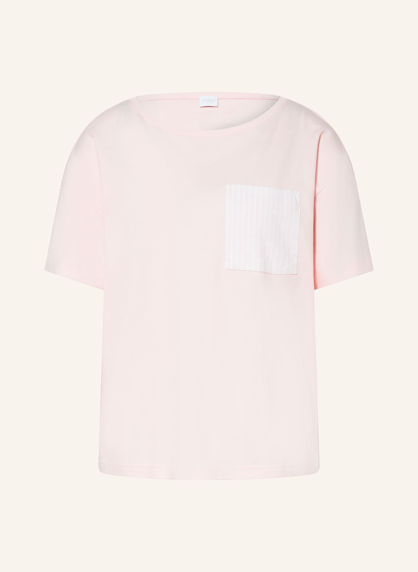 mey Schlafshirt Serie ADORABLE LINES: HELLROSA