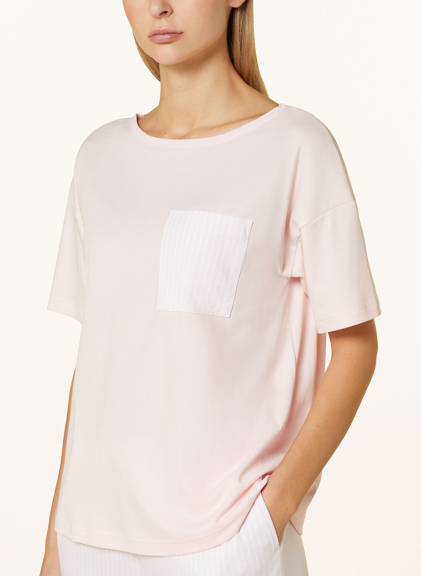 mey Schlafshirt Serie ADORABLE LINES: HELLROSA