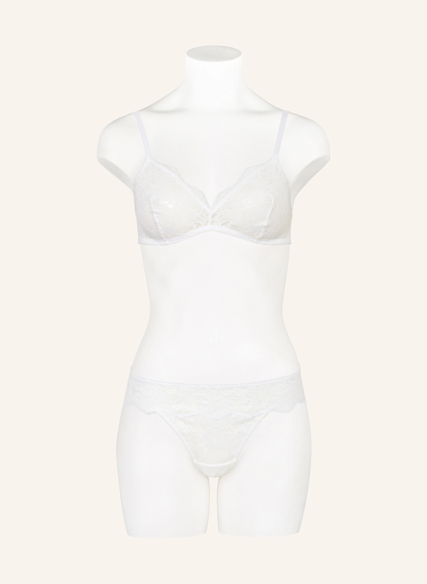 mey Triangle bra ORGANIC COTTON series, Color: WHITE (Image 2)