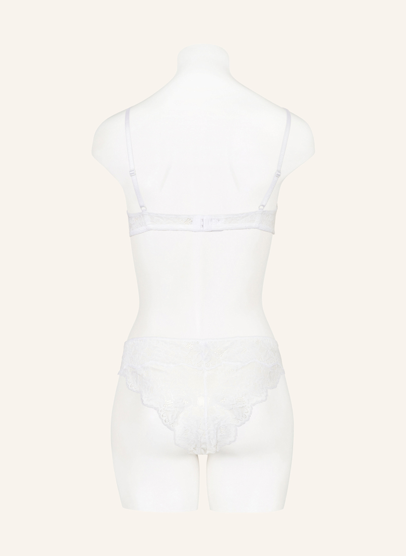 mey Triangle bra ORGANIC COTTON series, Color: WHITE (Image 3)