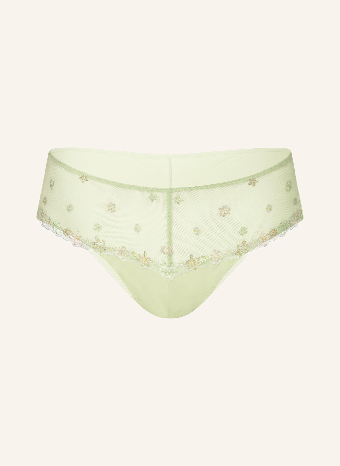 mey Panty Serie PRETTY JOAN mit Glitzergarn: HELLGRÜN