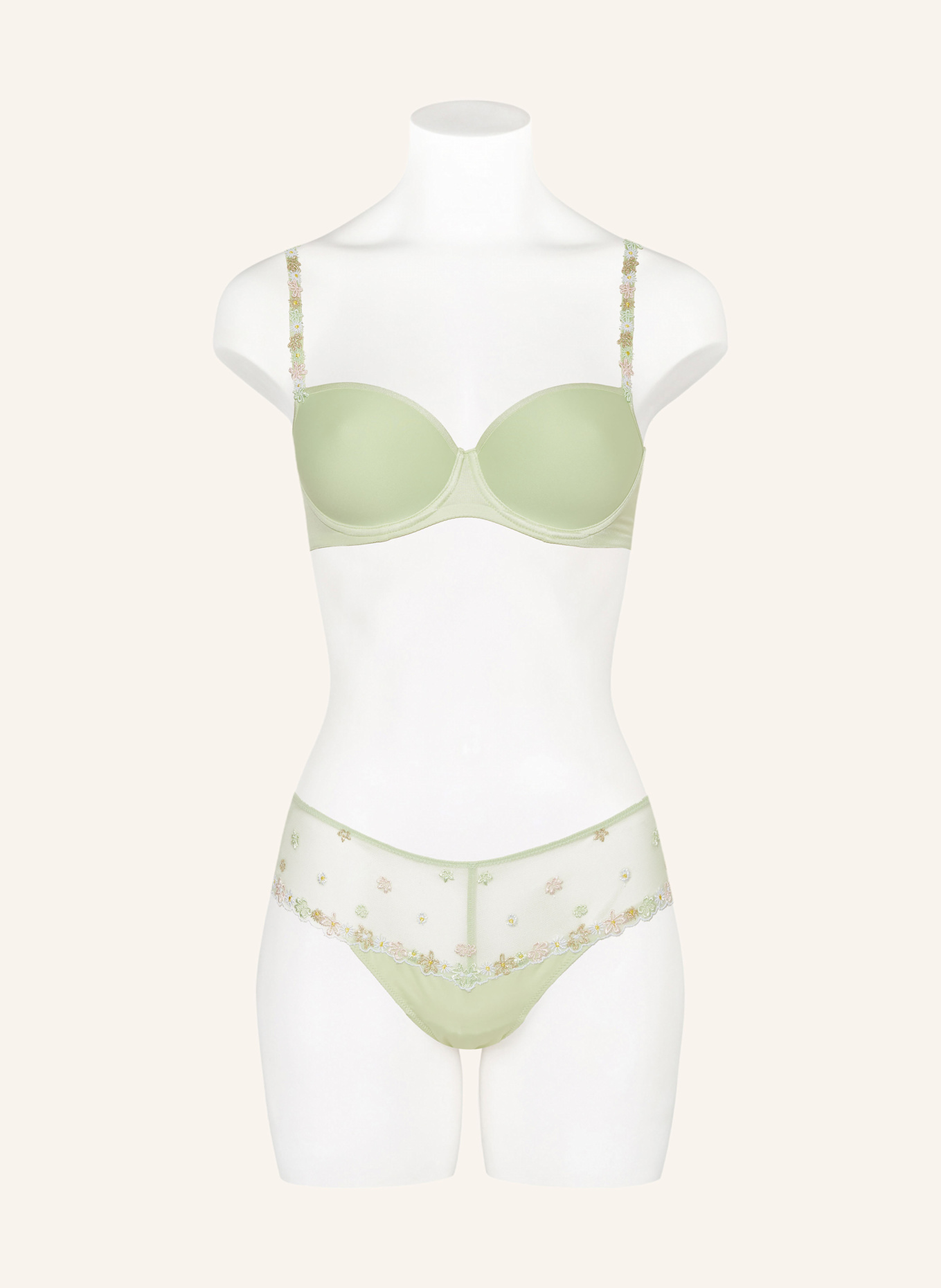 mey Panty Serie PRETTY JOAN mit Glitzergarn: HELLGRÜN