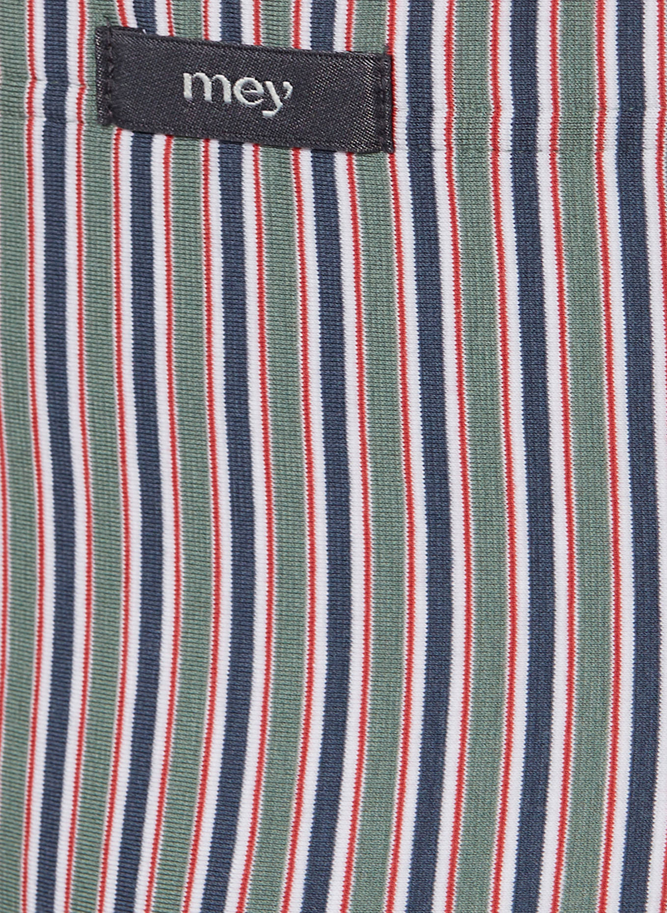 mey Slip Serie GREEN STRIPES: KHAKI/ OLIV/ WEISS