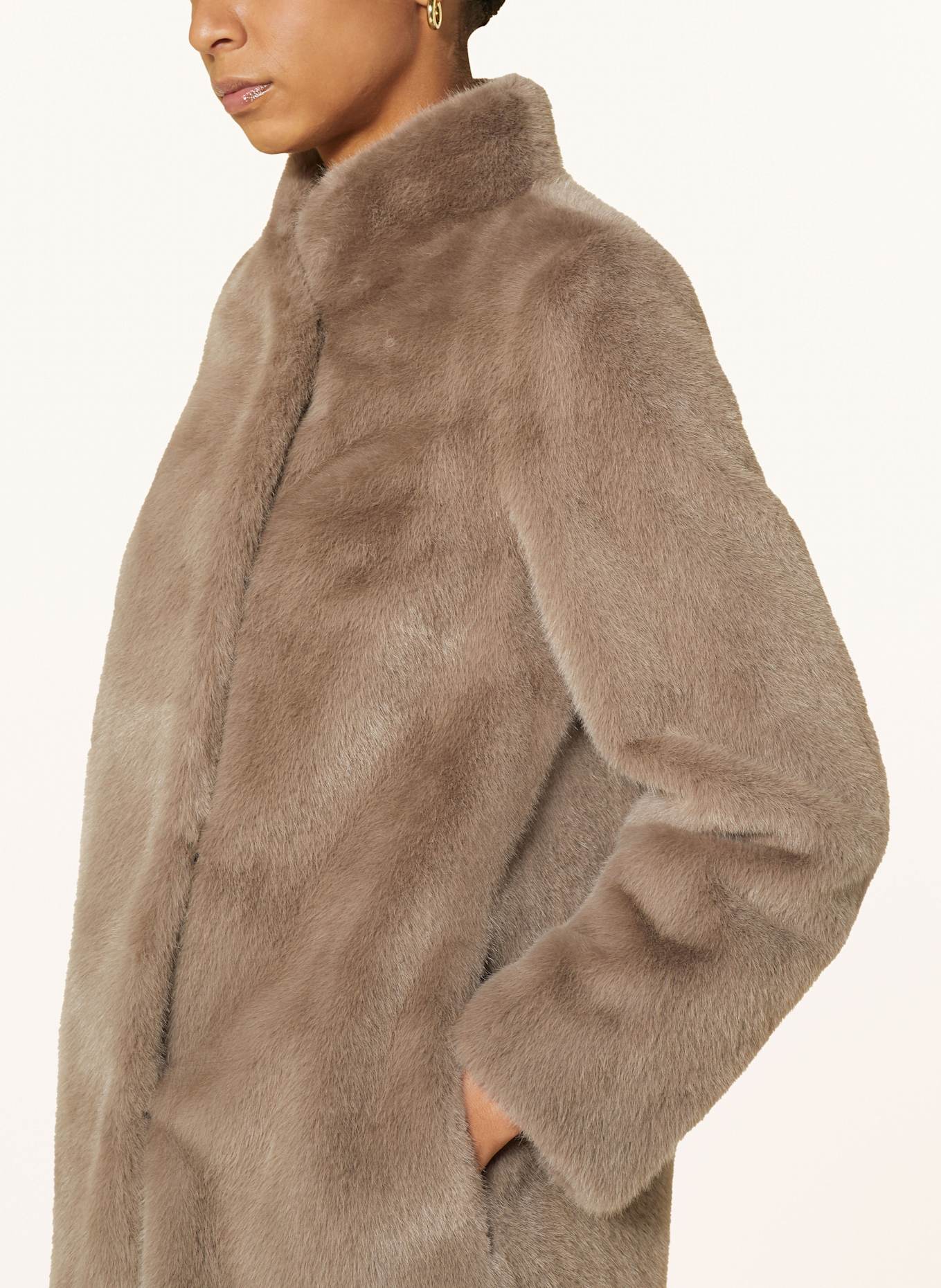 HOBBS Kunstpelz-Mantel TARINI: BRAUN