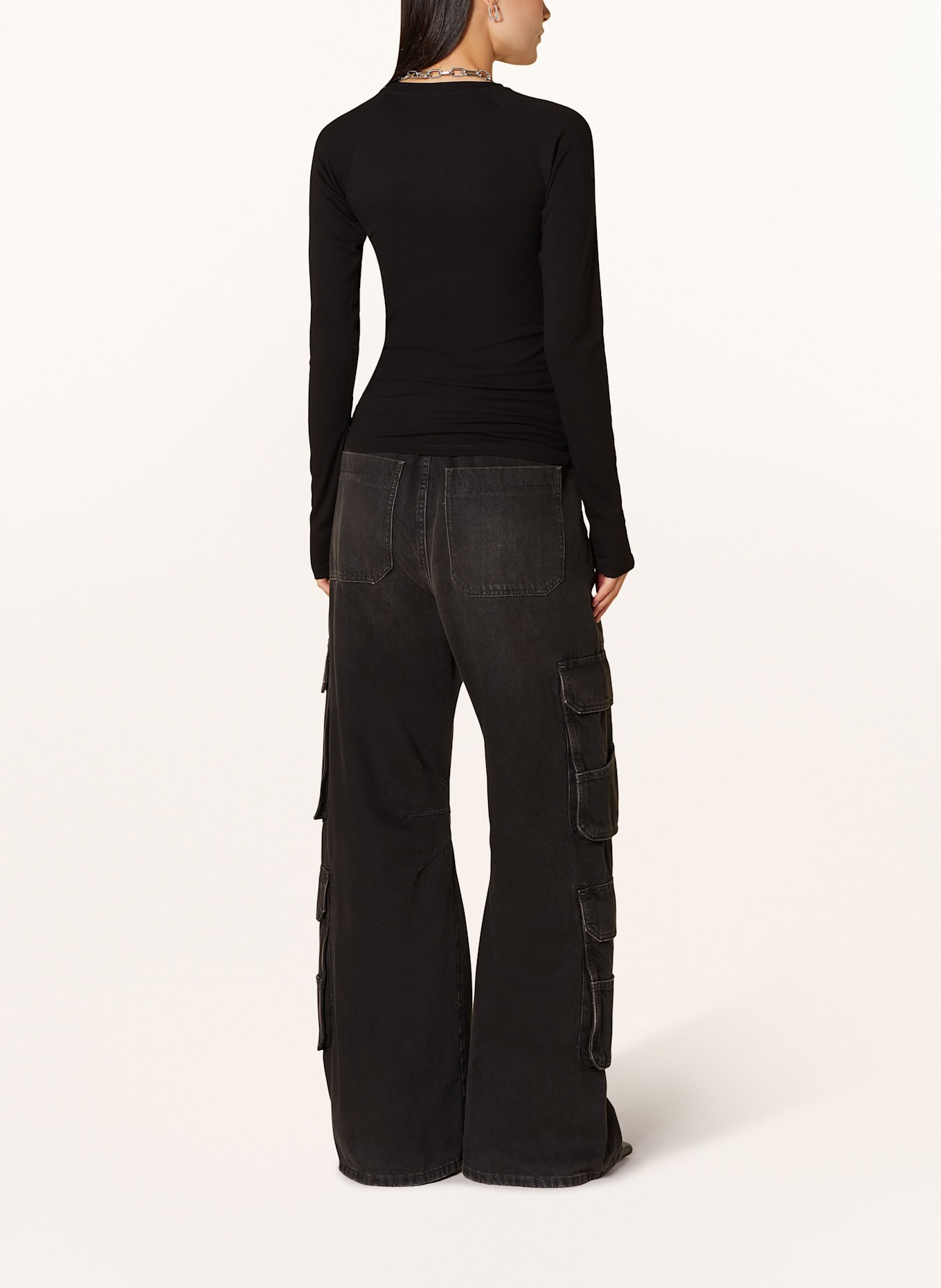 KARO KAUER Longsleeve, Farbe: SCHWARZ (Bild 3)