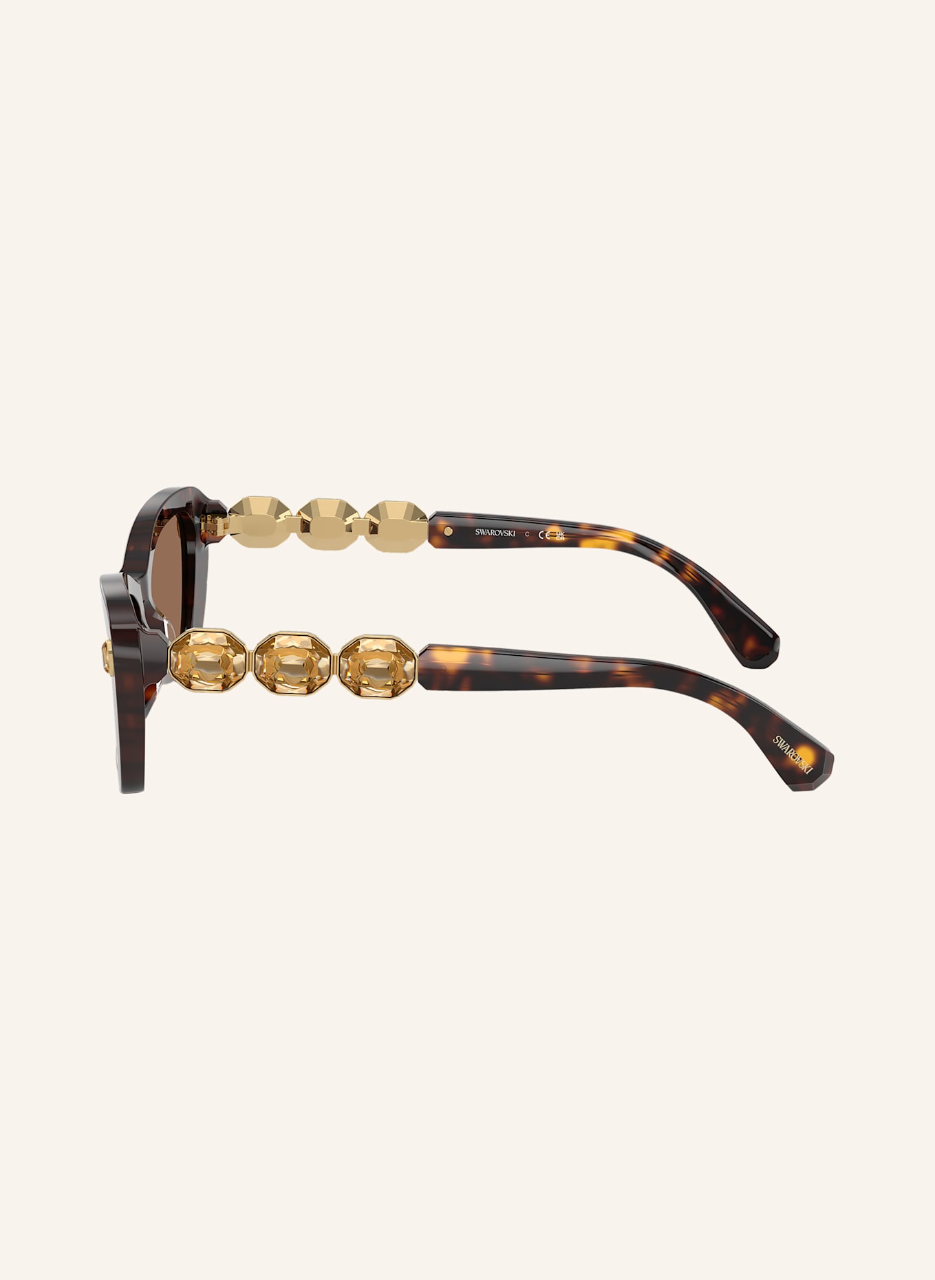 SWAROVSKI Set: Sonnenbrille SK6033 und Armband: 100273 - HAVANA/ DUNKELBRAUN