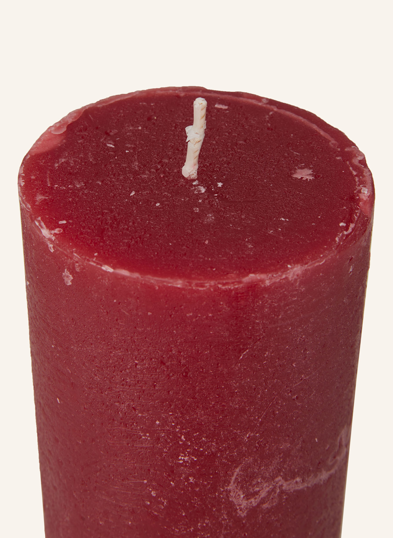 BROSTE COPENHAGEN Kerze RUSTIC: DUNKELROT