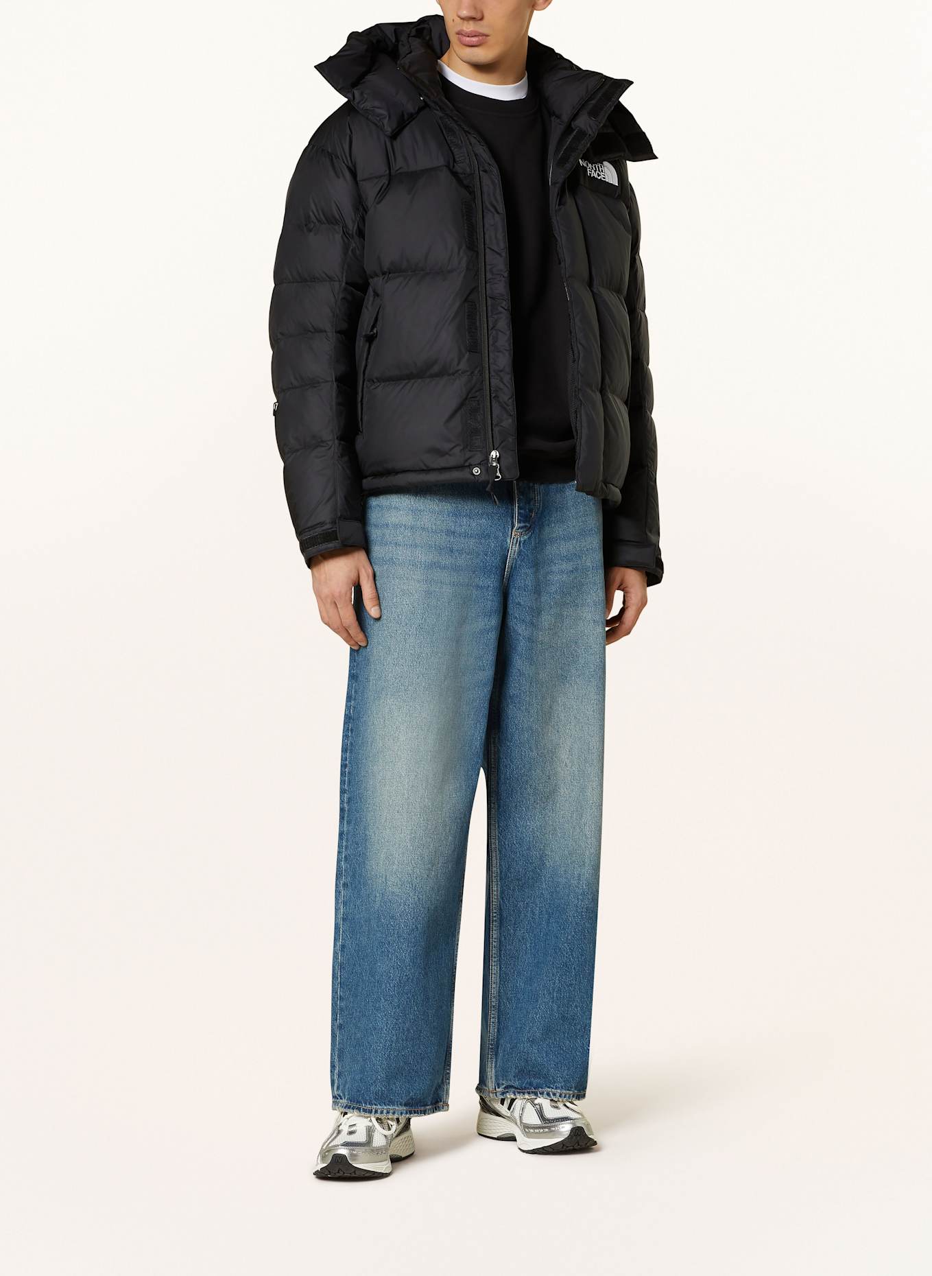 THE NORTH FACE Daunenjacke HIMALAYAN BALTORO mit abnehmbarer Kapuze: SCHWARZ