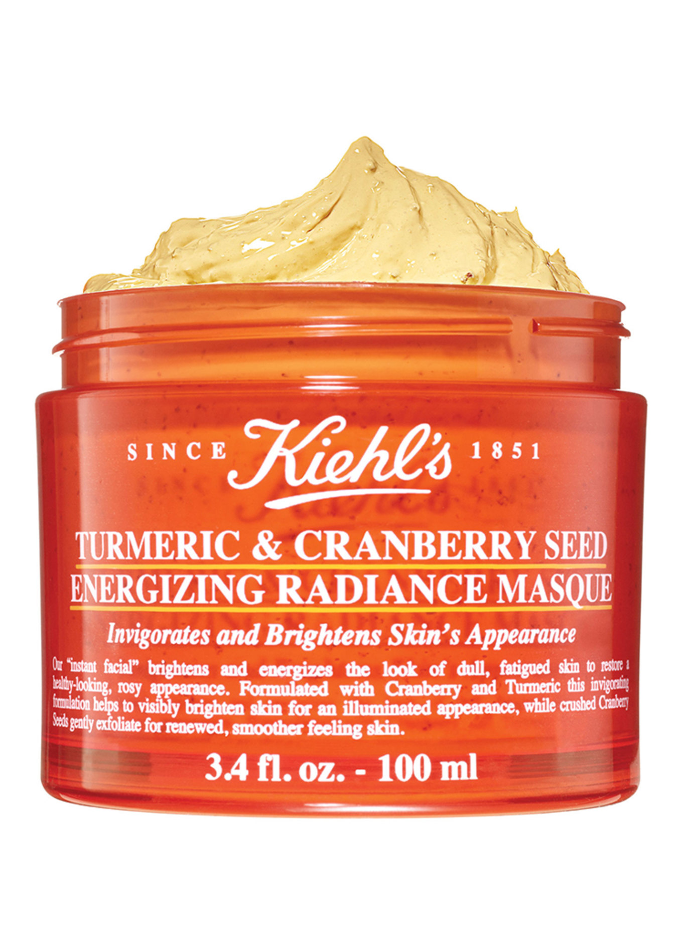 Kiehl's MASQUE ÉNERGISANT ET ÉCLAT AUX GRAINES DE CURCUMA ET DE CANNEBERGE