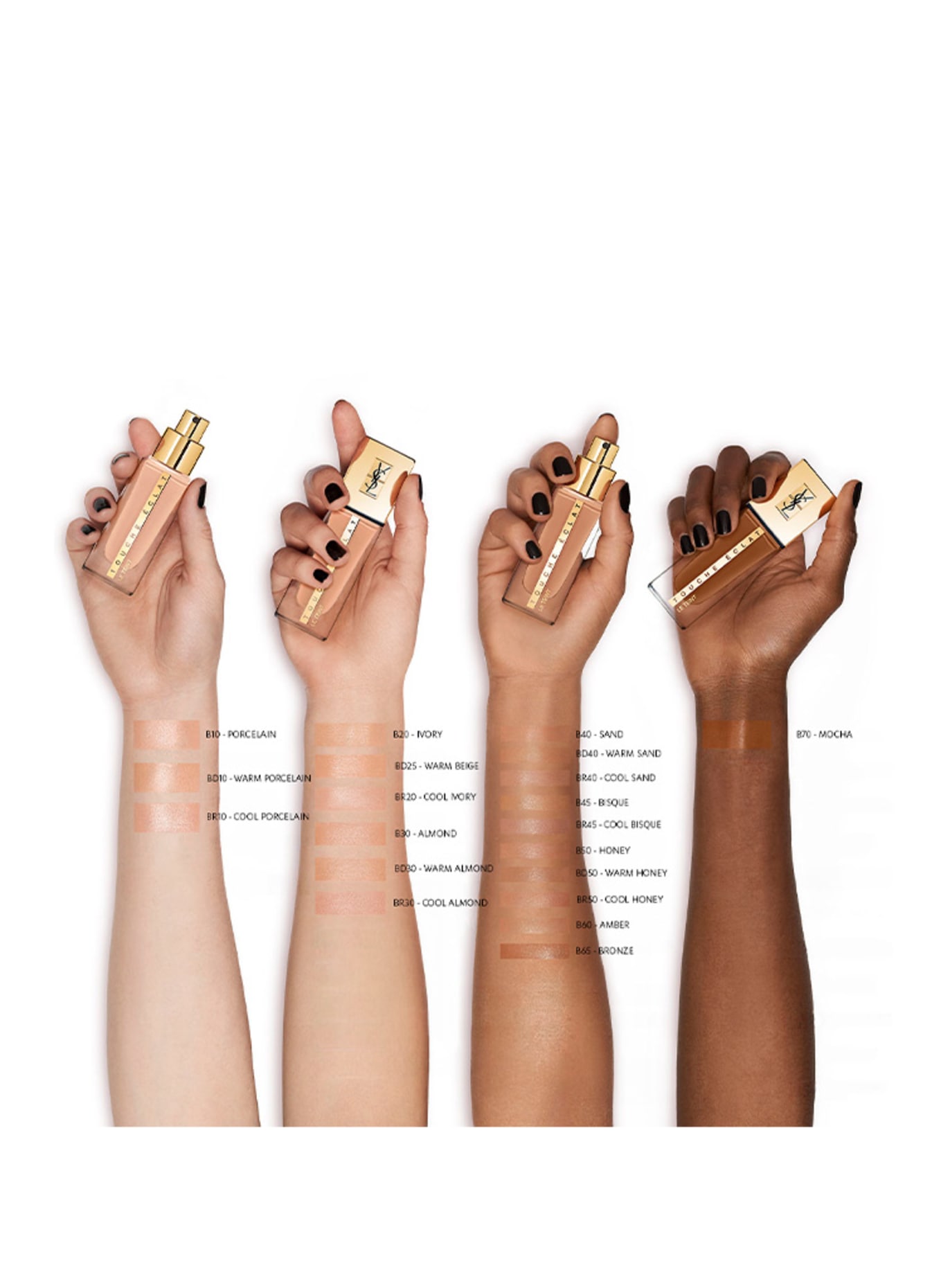 YVES SAINT LAURENT BEAUTE TOUCHE ECLAT LE TEINT kolor b10 porcelain