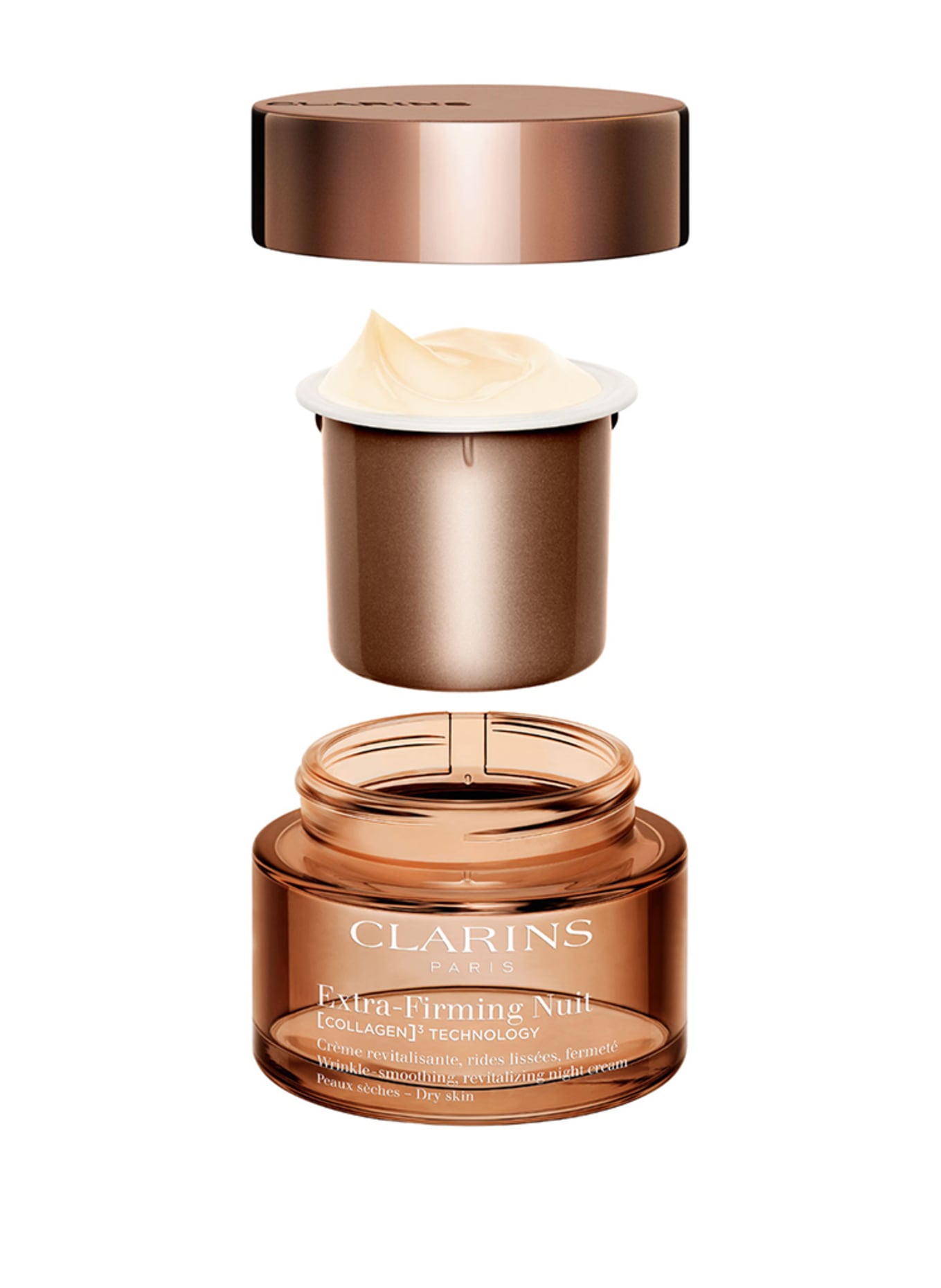 CLARINS EXTRA-FIRMING NUIT [COLLAGÈNE]³ TECHNOLOGIE RECHARGE