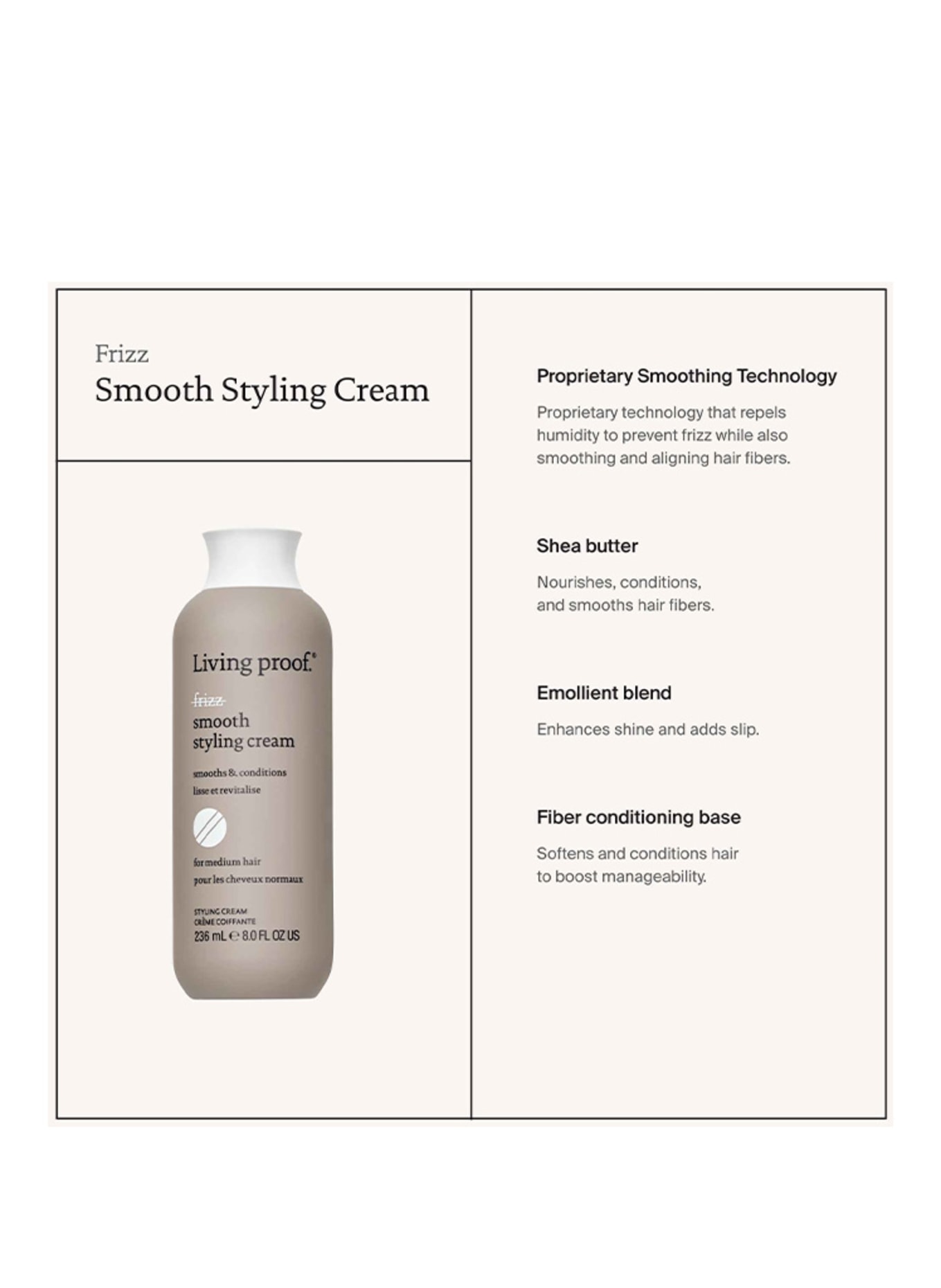 LIVING PROOF PAS DE FRISOTTIS