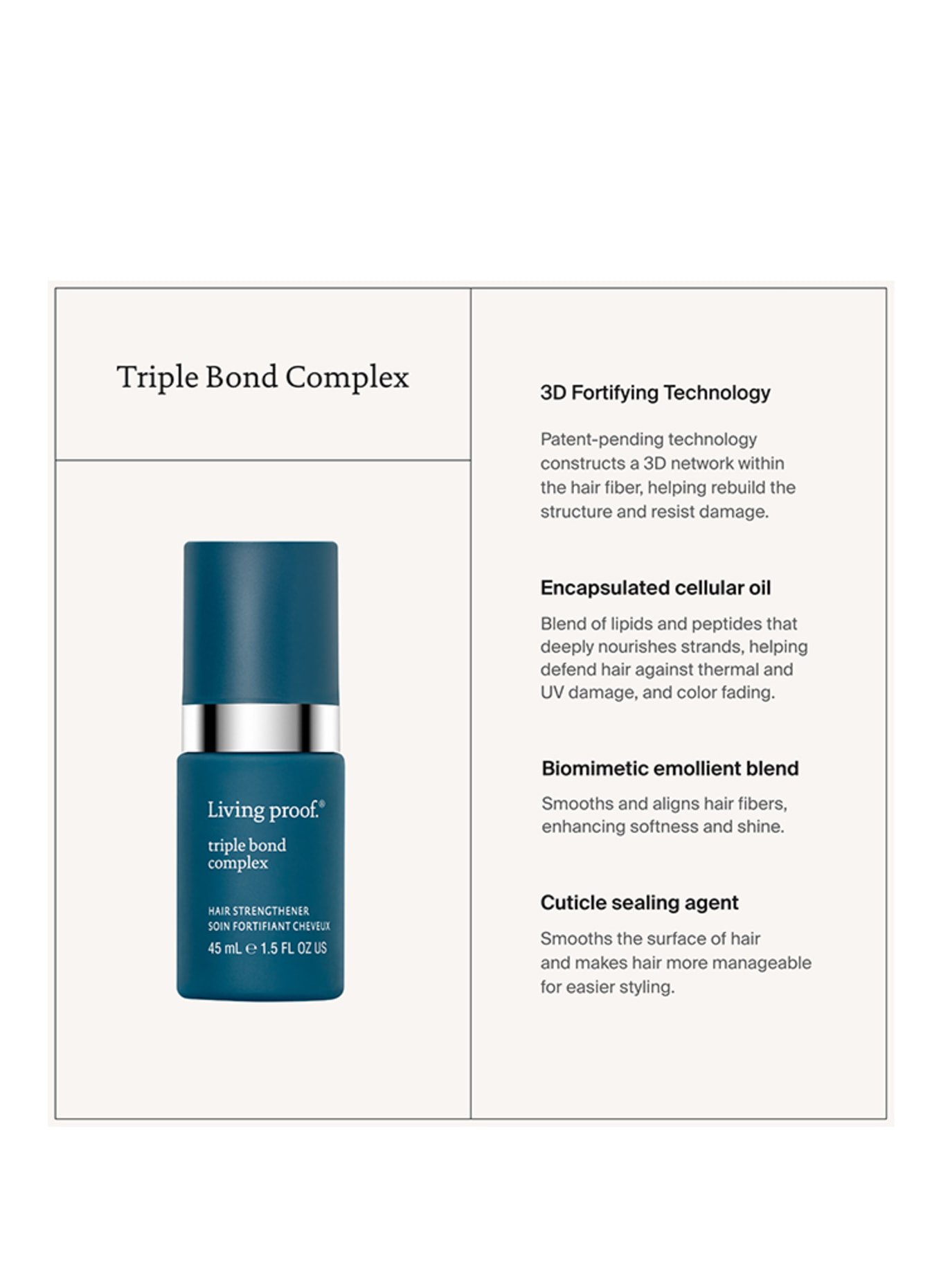 LIVING PROOF COMPLEXE TRIPLE LIAISON