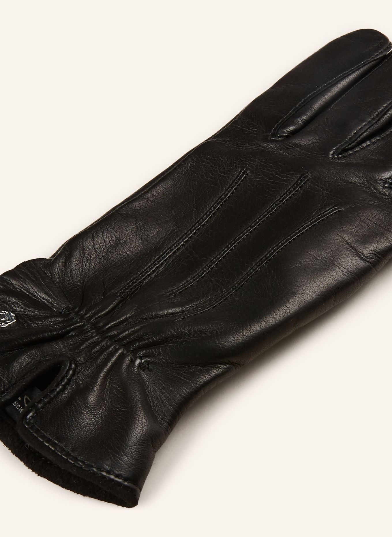 ROECKL Lederhandschuhe ANTWERPEN: SCHWARZ