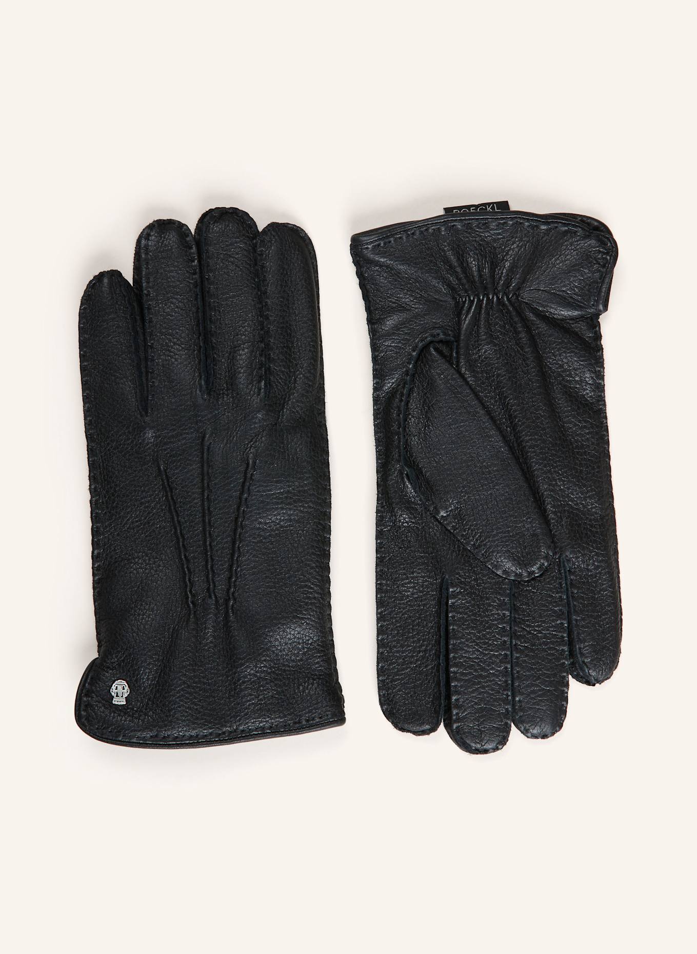 ROECKL Lederhandschuhe KLASSIKER: SCHWARZ